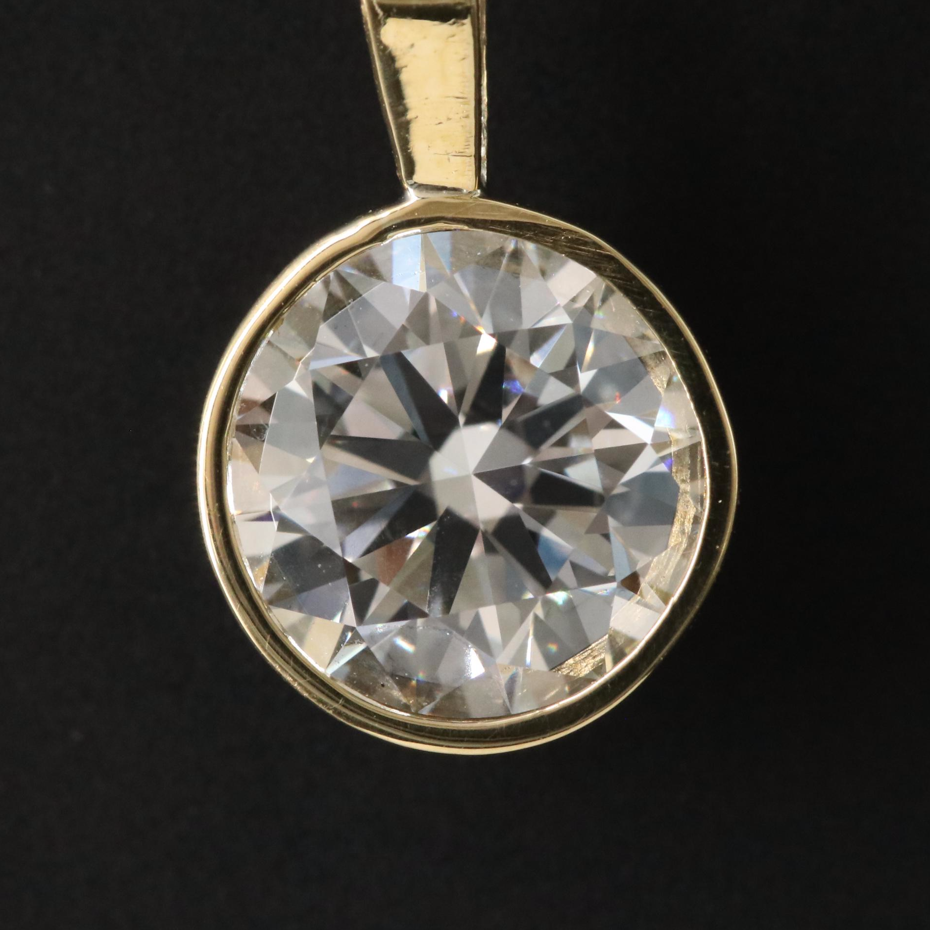 18K 1.50 CT Lab Grown Diamond Pendant with IGI Report