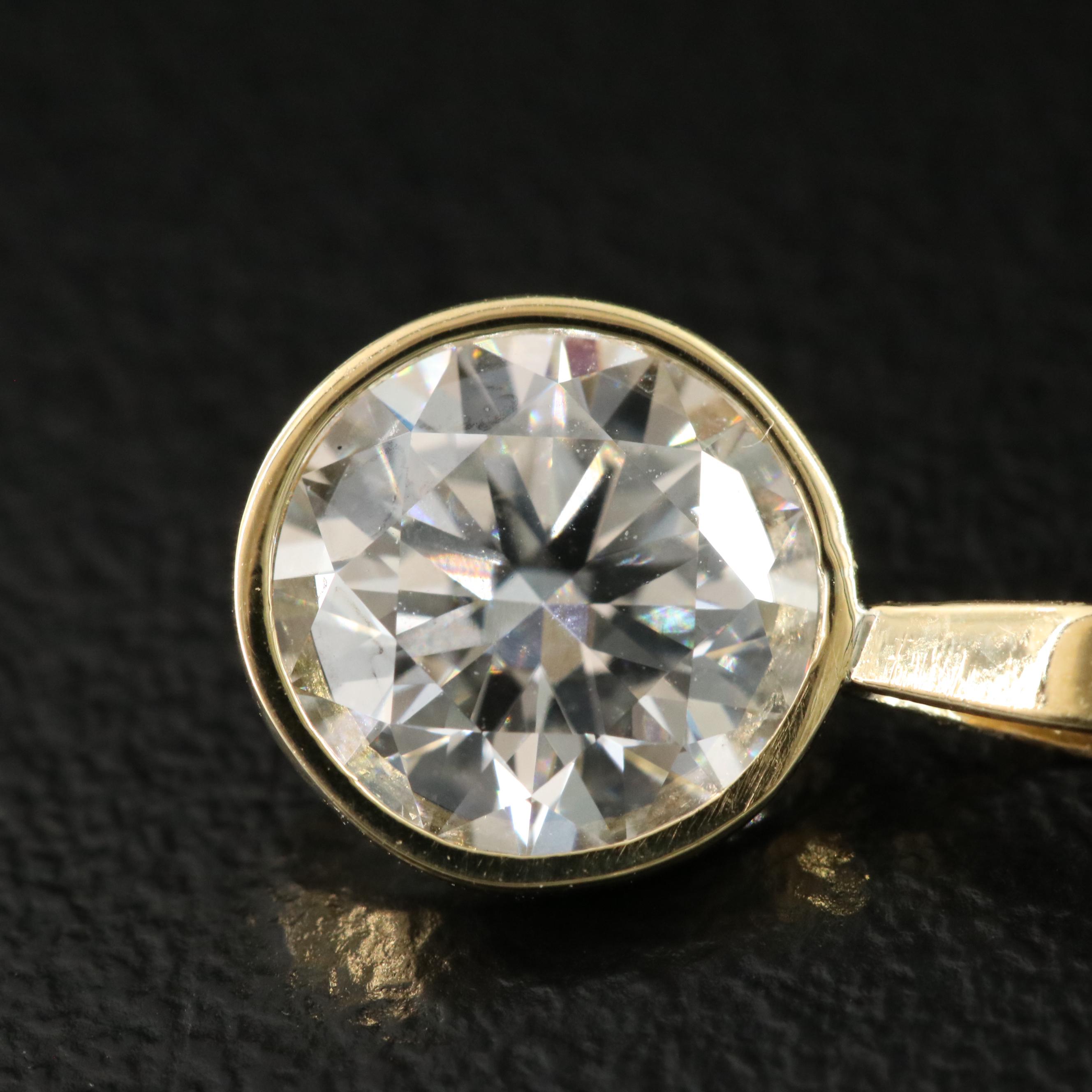 18K 1.50 CT Lab Grown Diamond Pendant with IGI Report