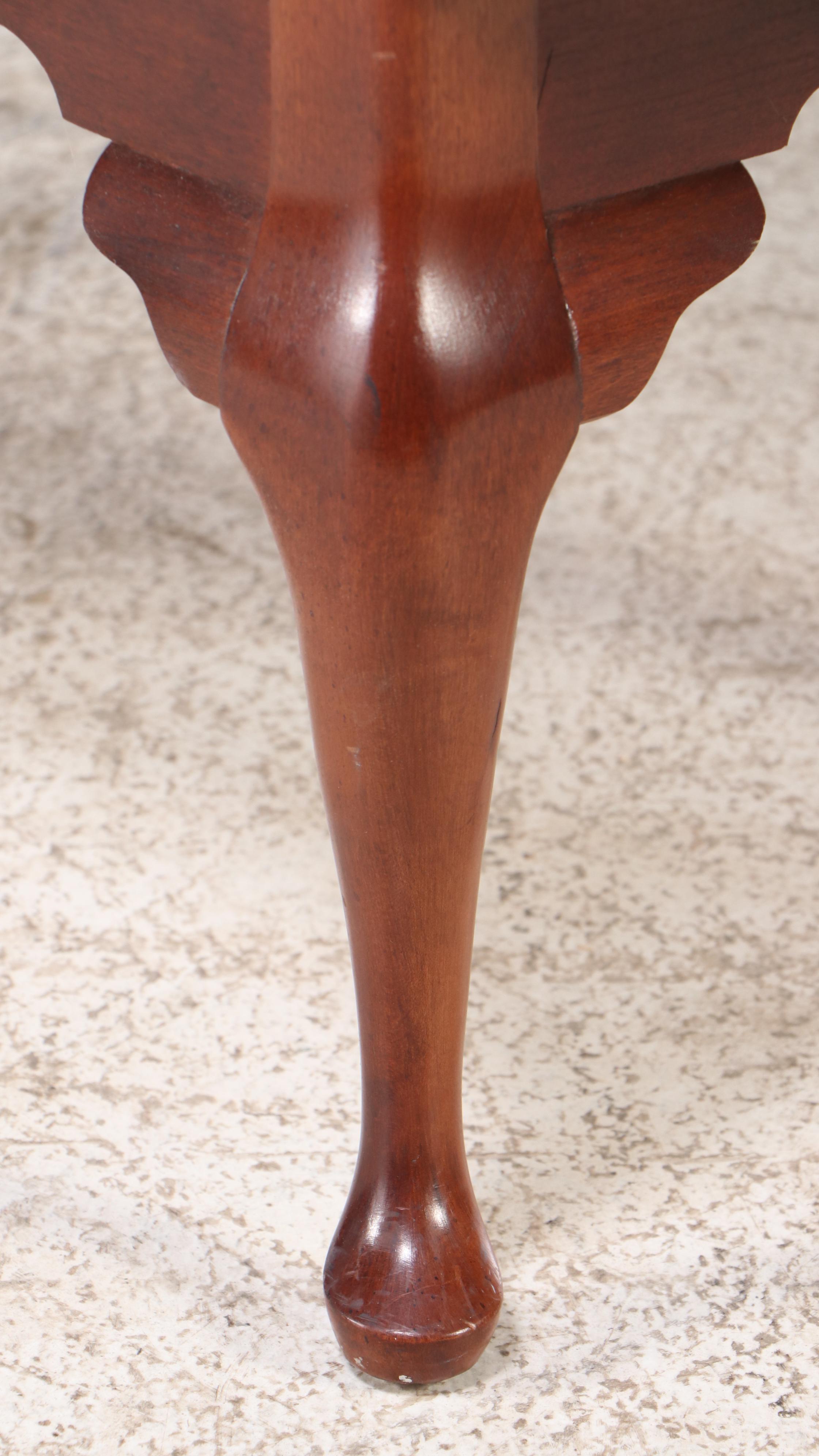 Mahogany Queen Anne Style Coffee Table