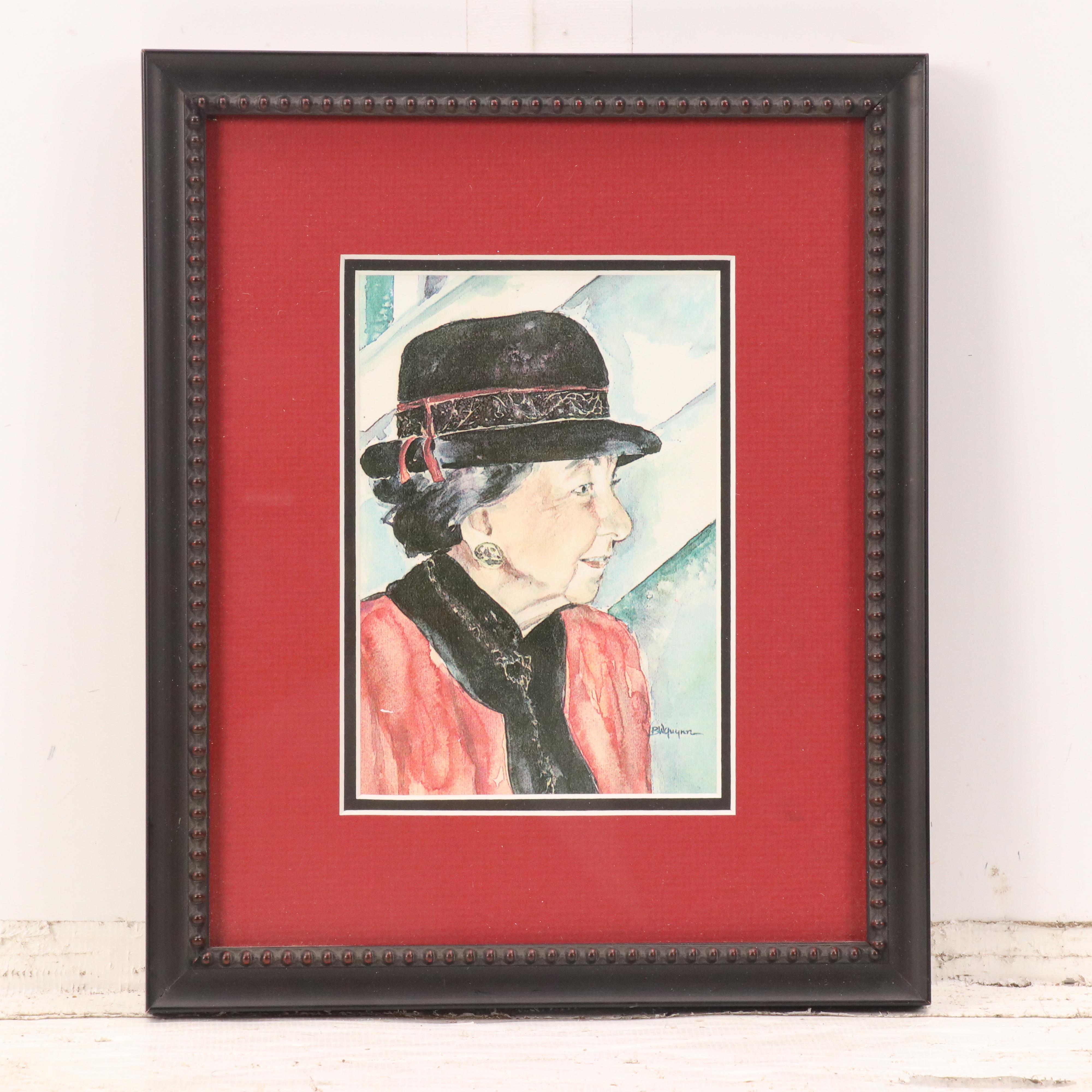 Hand-Colored Portrait Photograph of Young Boy and Various Prints