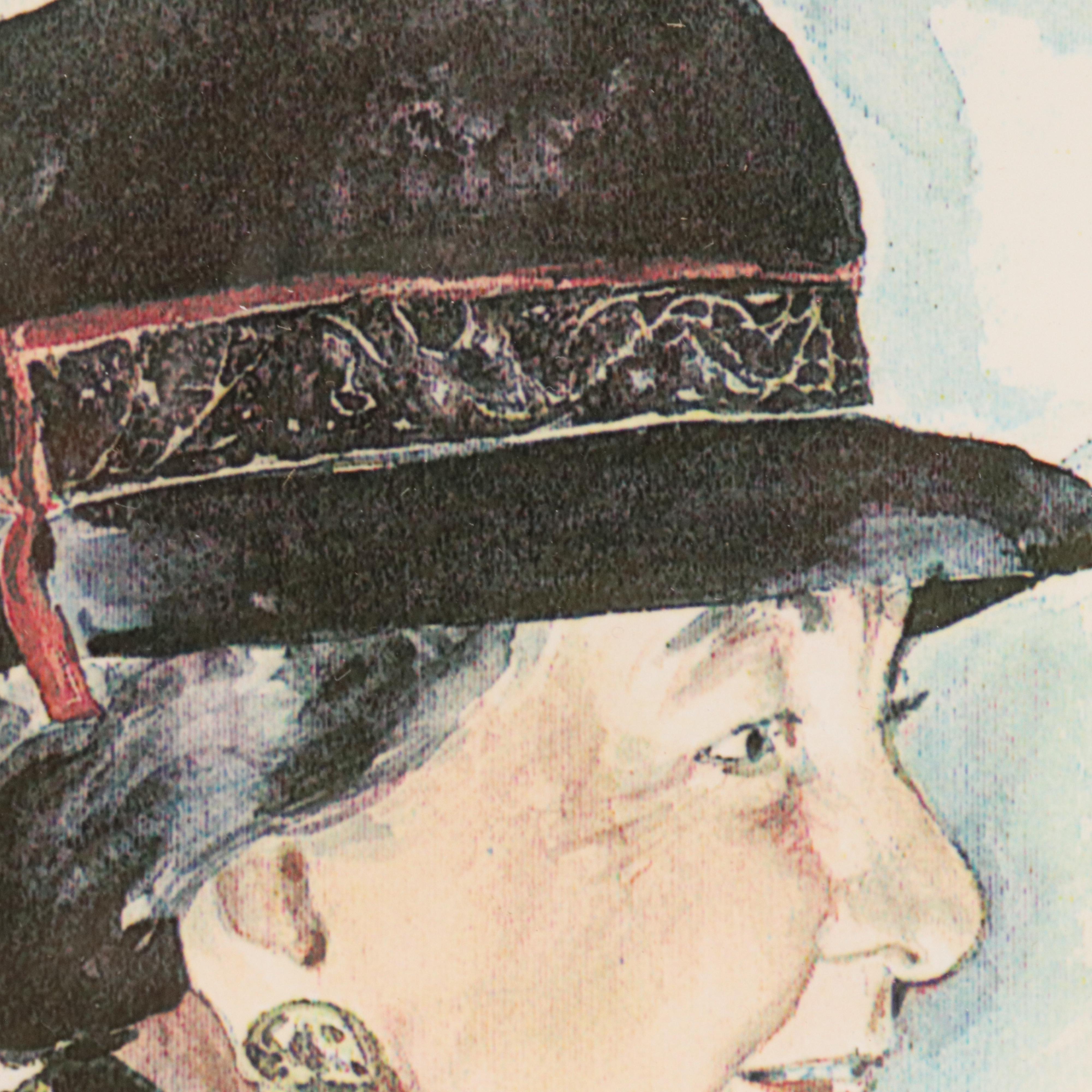 Hand-Colored Portrait Photograph of Young Boy and Various Prints