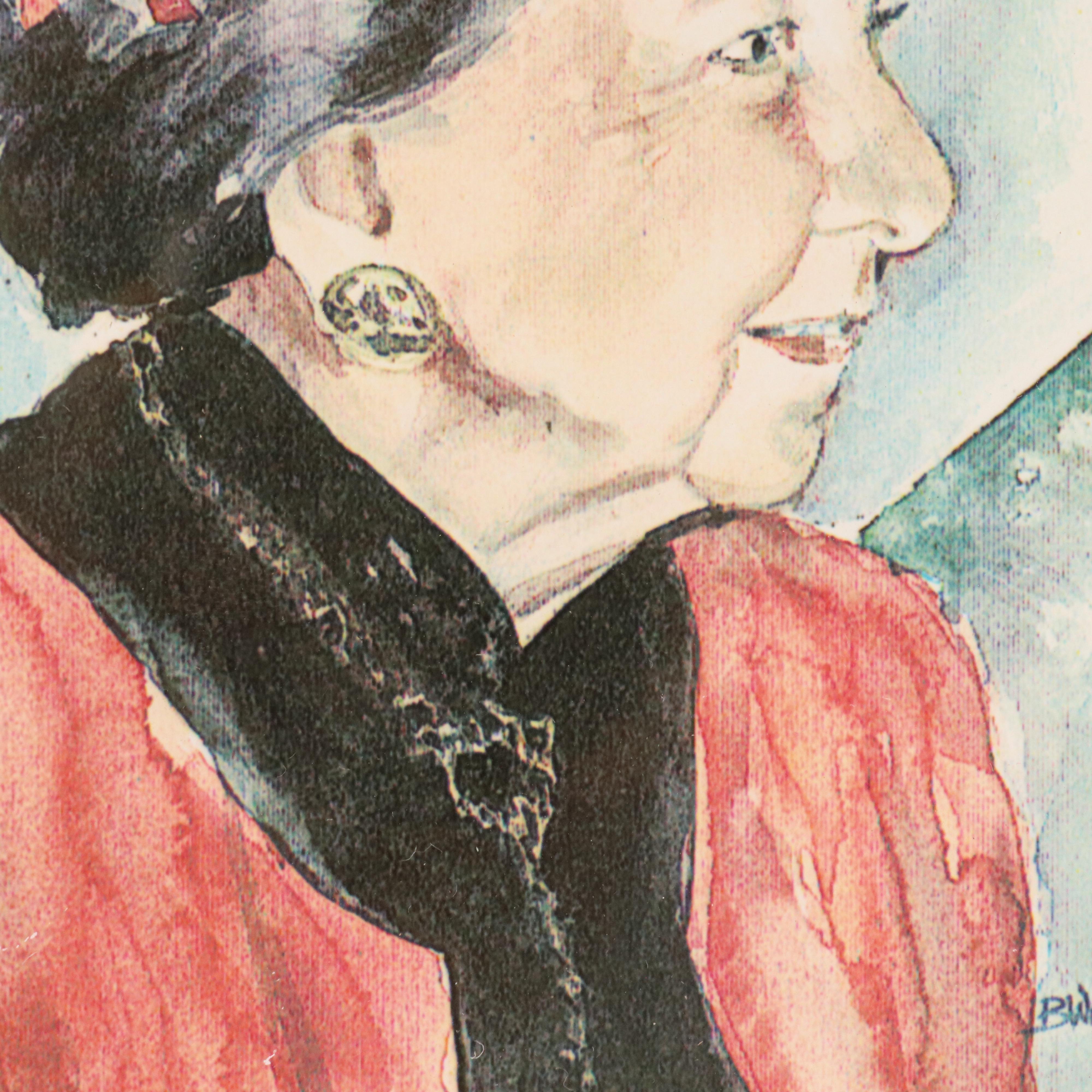 Hand-Colored Portrait Photograph of Young Boy and Various Prints