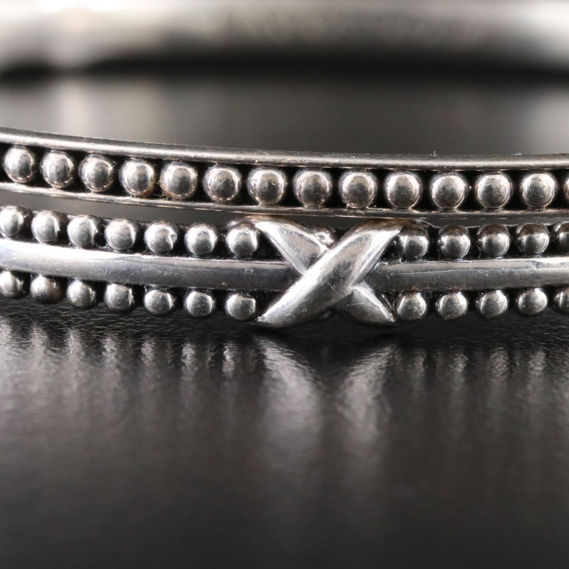 Lagos Signature Caviar Sterling Beaded Bangle Bracelets