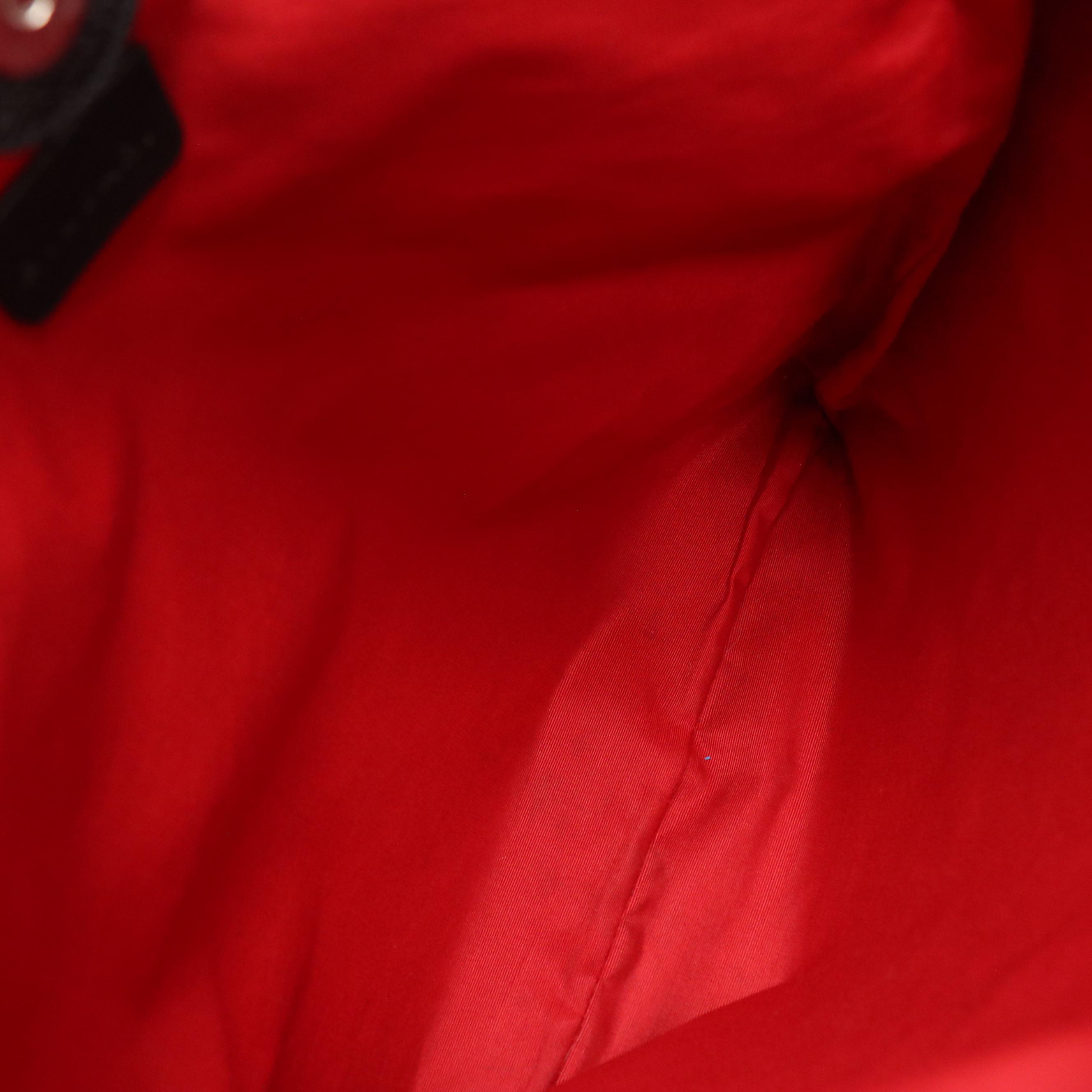 BVLGARI Tote in Black Logo Canvas and Leather Trim