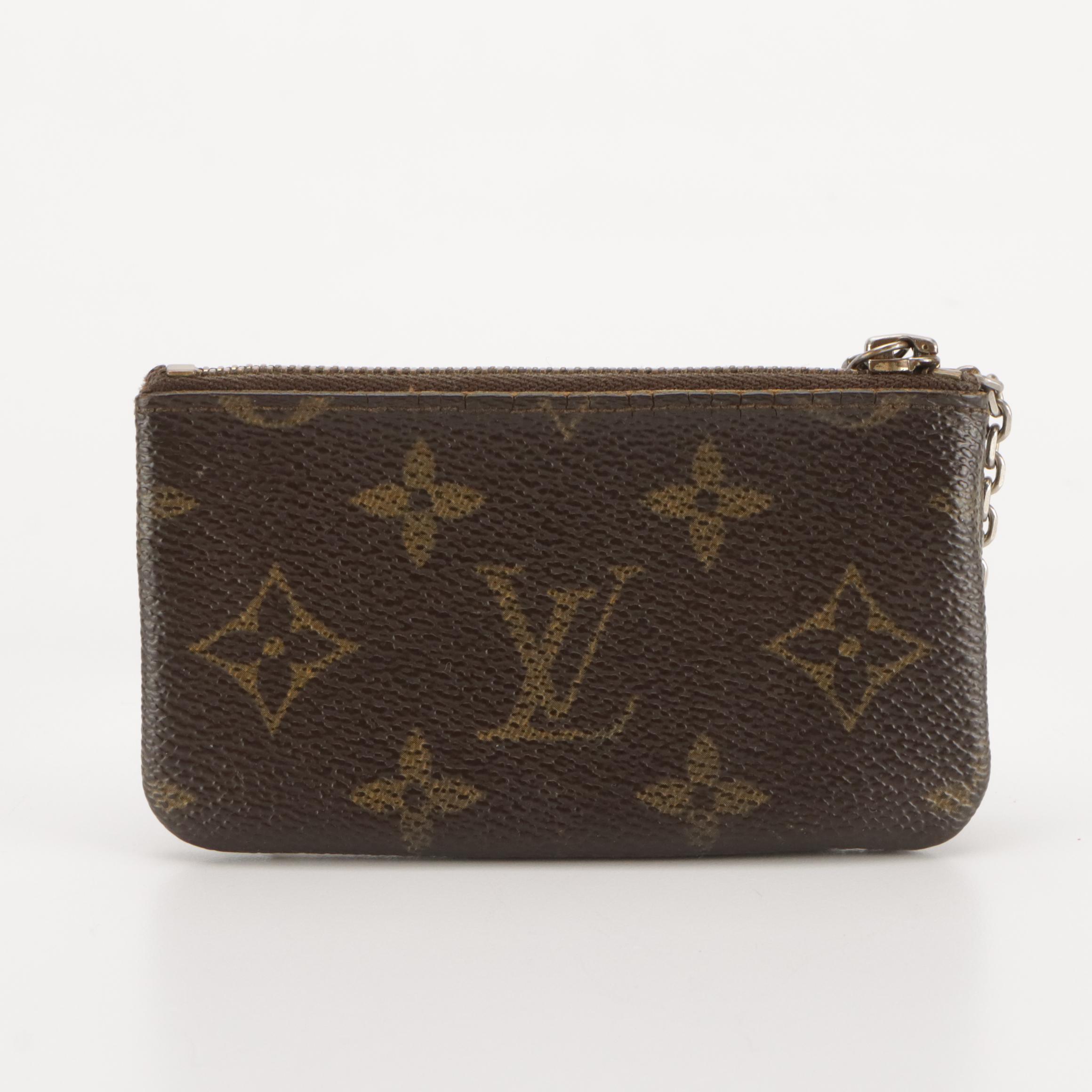 Louis Vuitton Pochette Clés Zip Pouch in Monogram Canvas