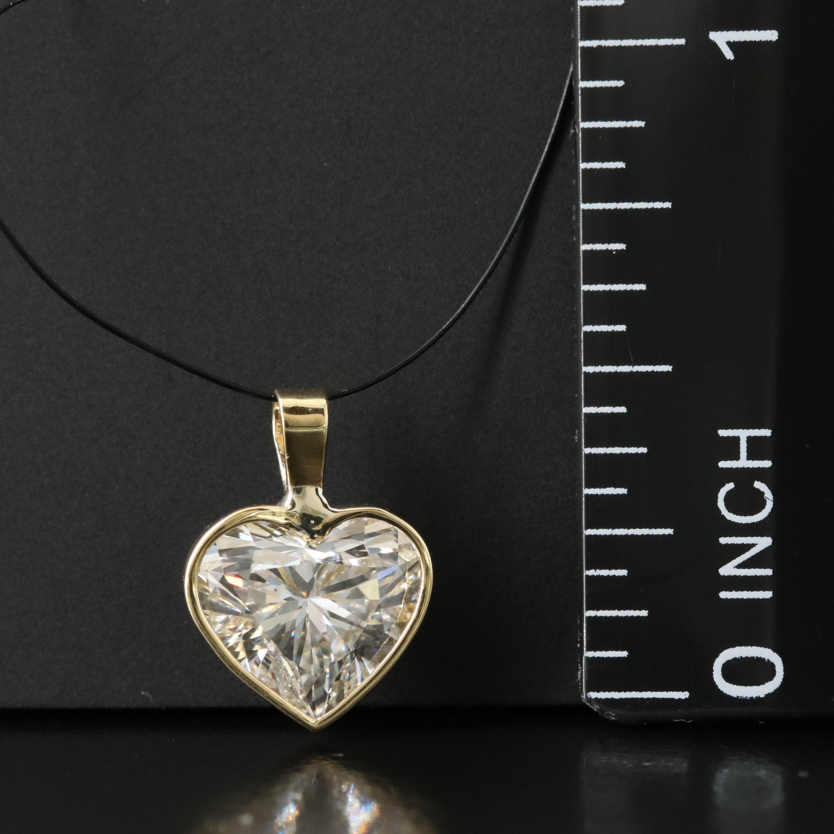 18K 2.06 CT Lab Grown Diamond Pendant with IGI Report