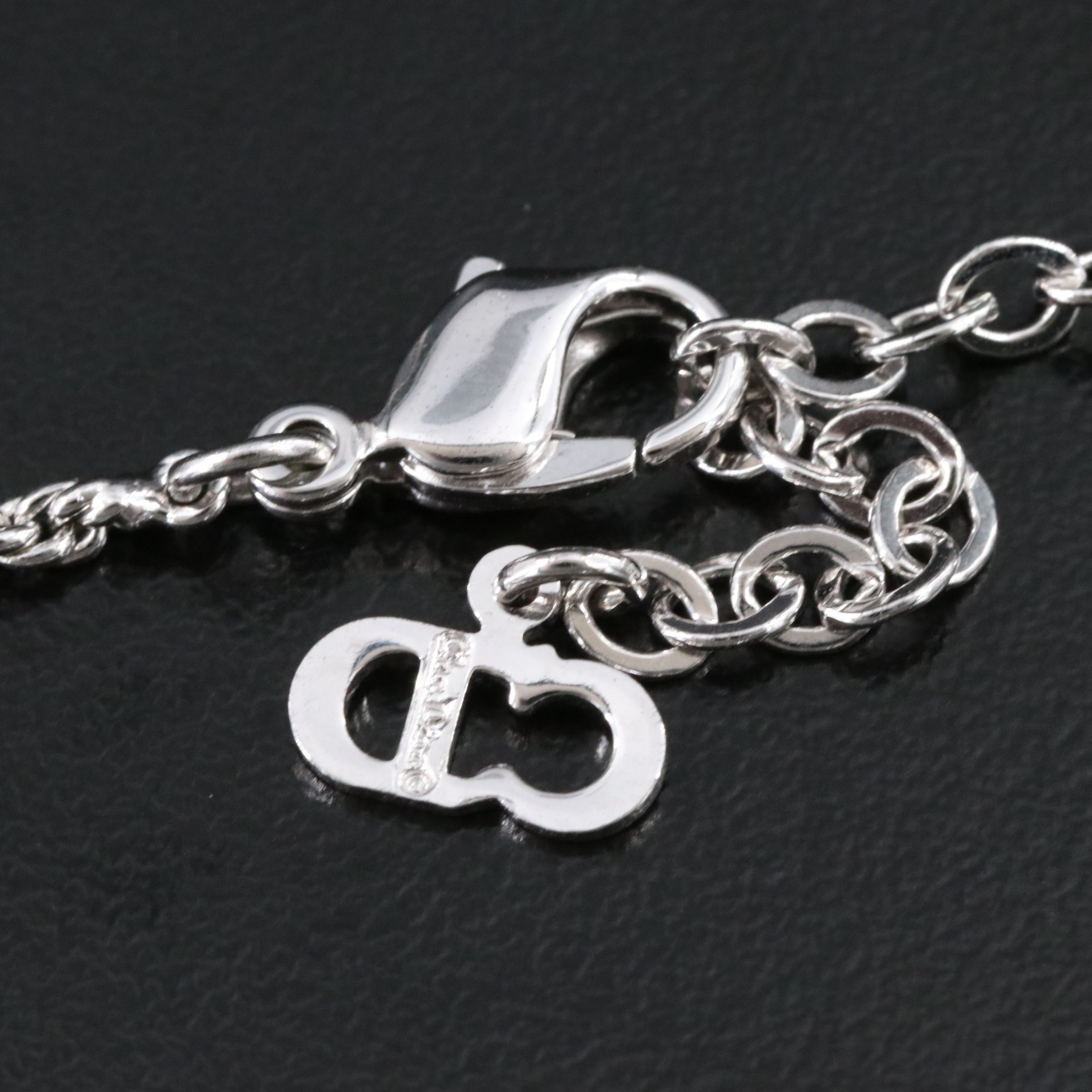 Christian Dior Crystal and Faux Pearl Pendant Necklace