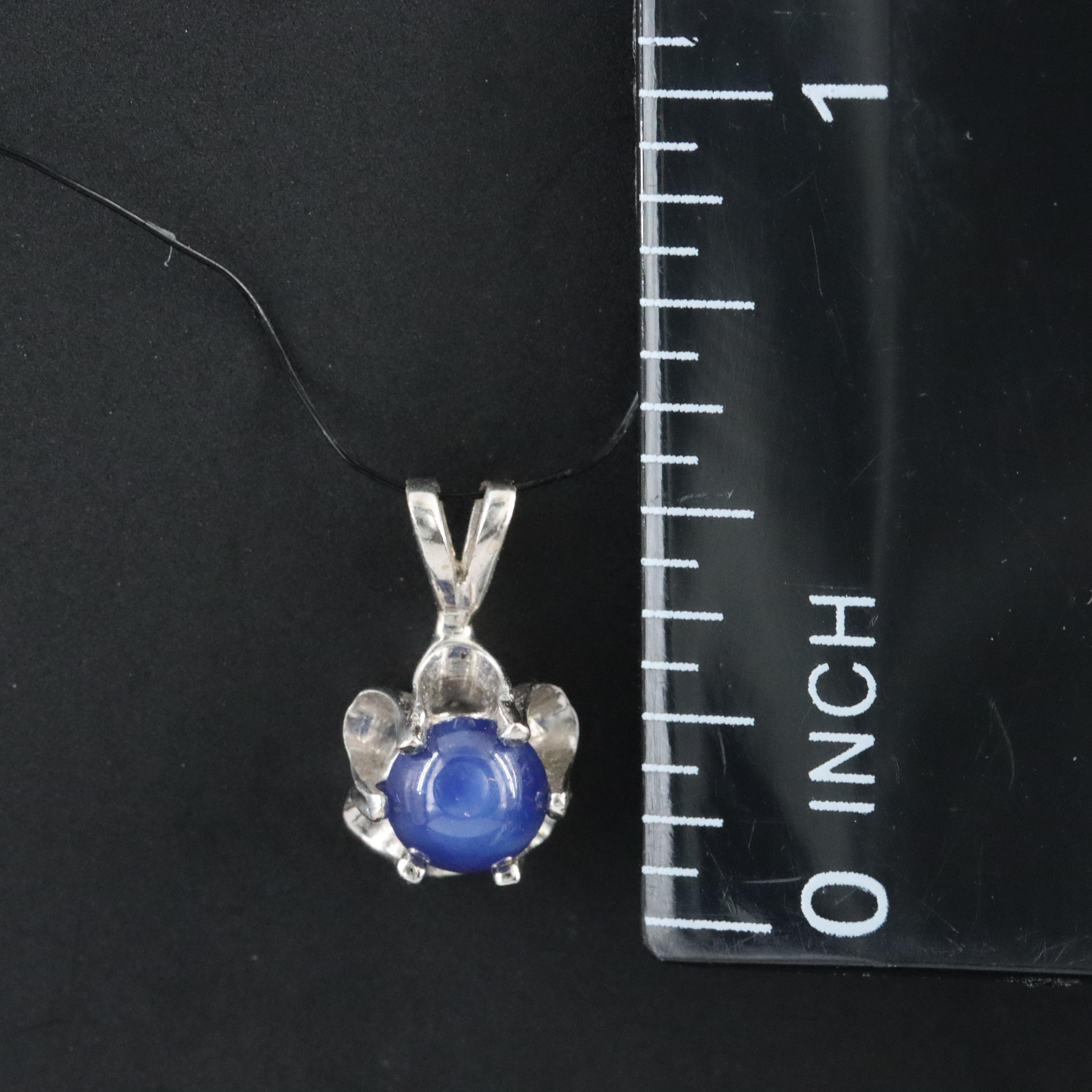 14K Star Sapphire Pendant