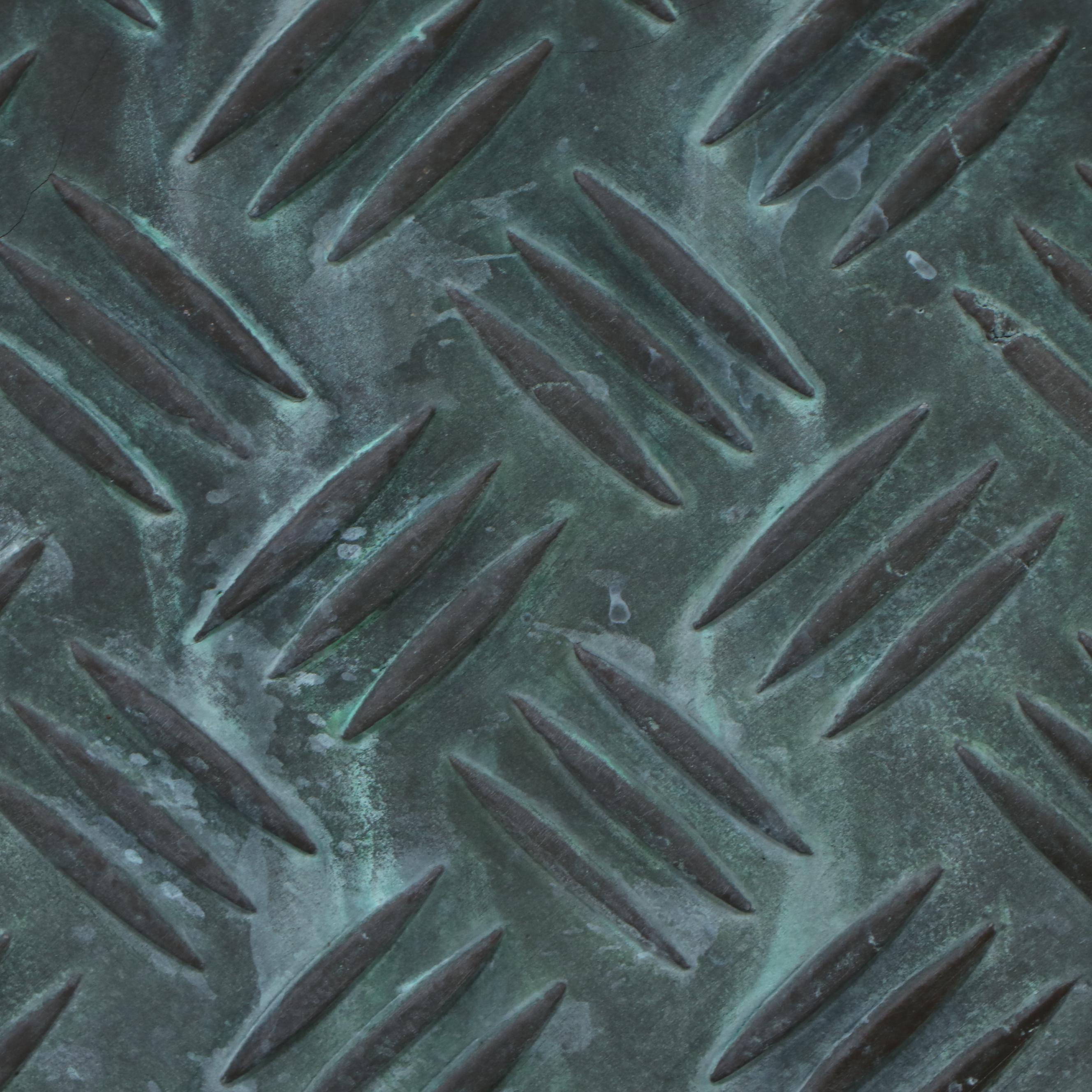 Faux Verdigris Pressed Metal Planter Boxes