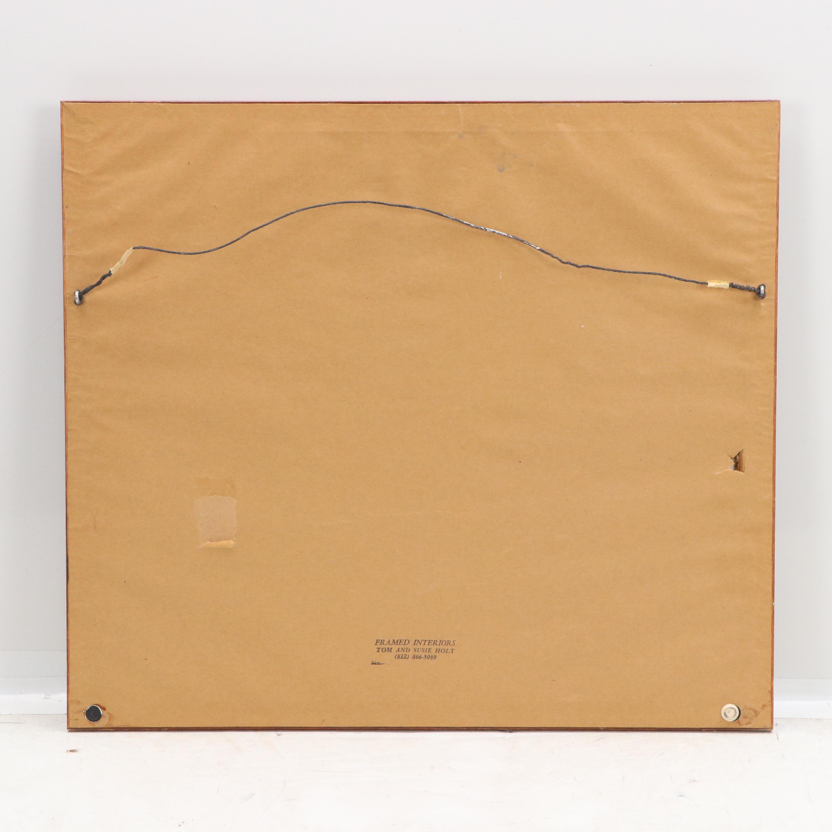 Paul Phifer Hand-Colored Etching "The Farm"