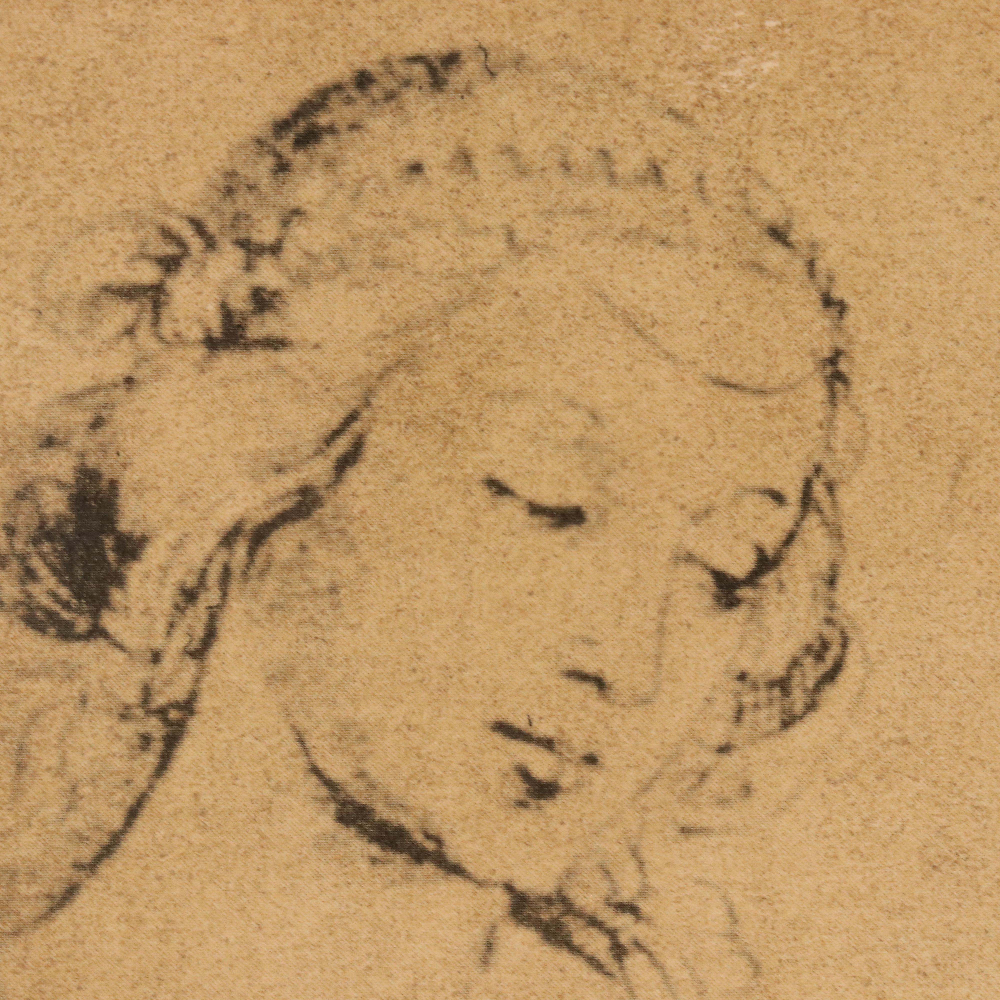 Offset Lithographs After Raphael Portrait Studies, Late 20th–21st Century