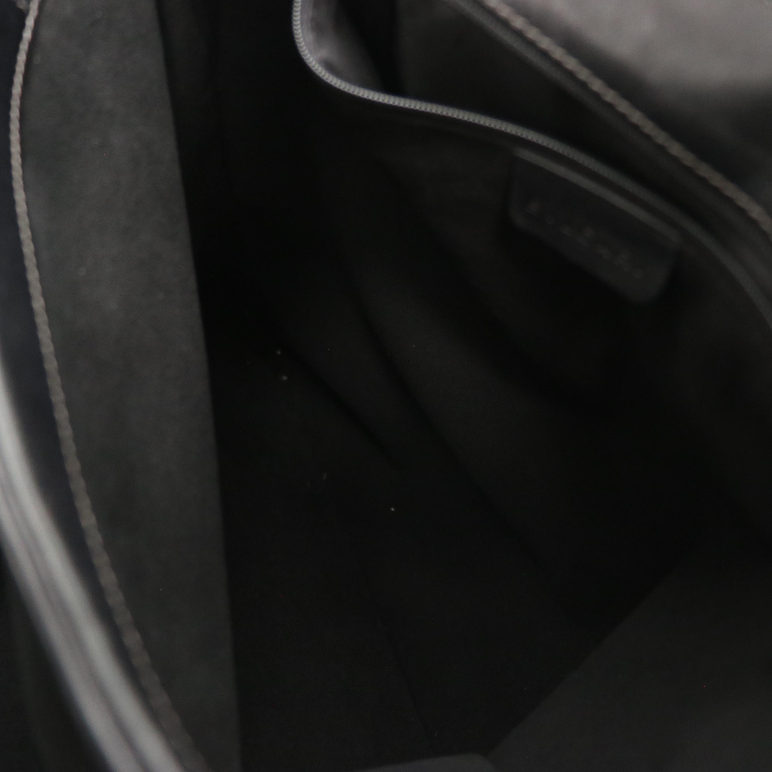 BVLGARI Tall Tote in Black Leather