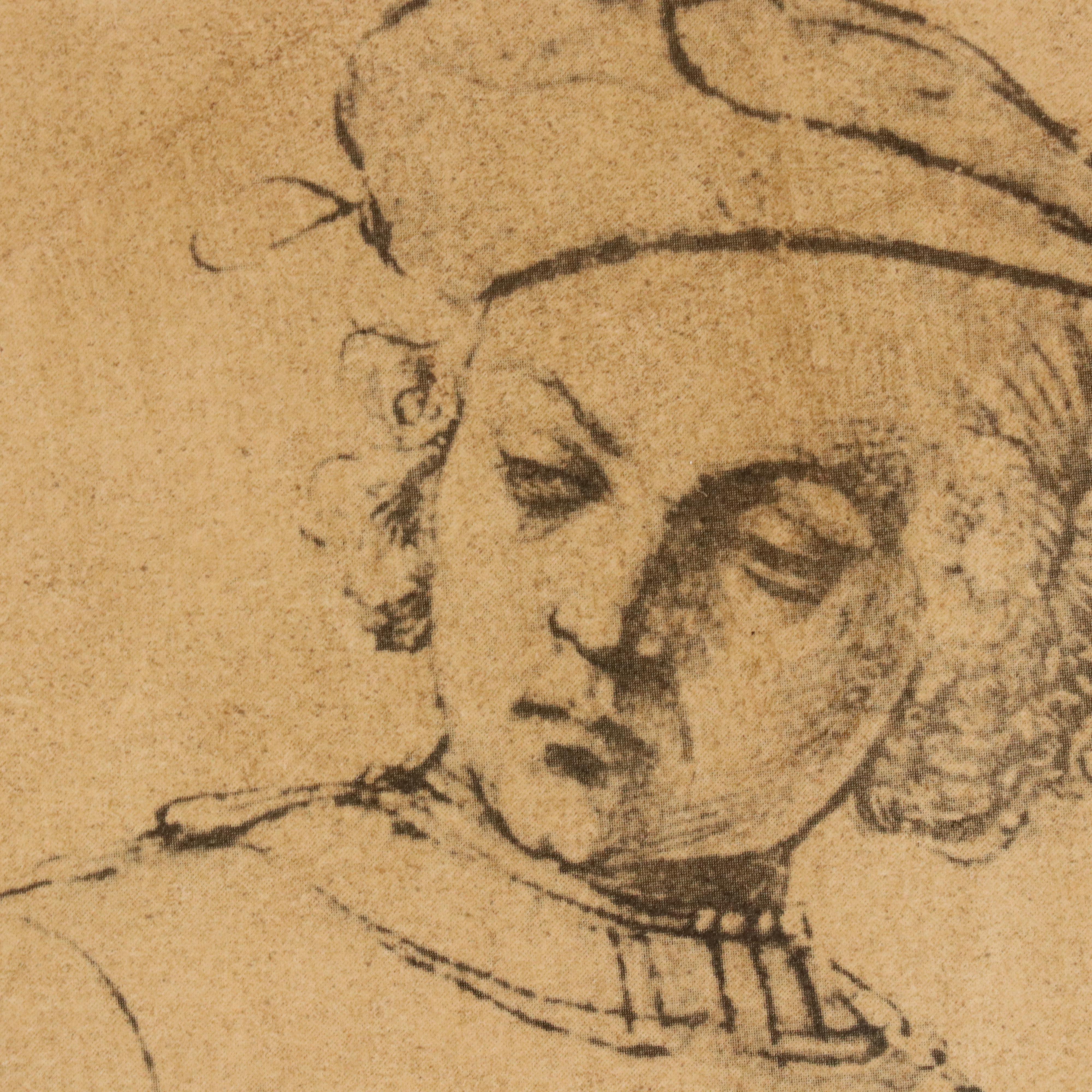 Offset Lithographs After Raphael Portrait Studies, Late 20th–21st Century