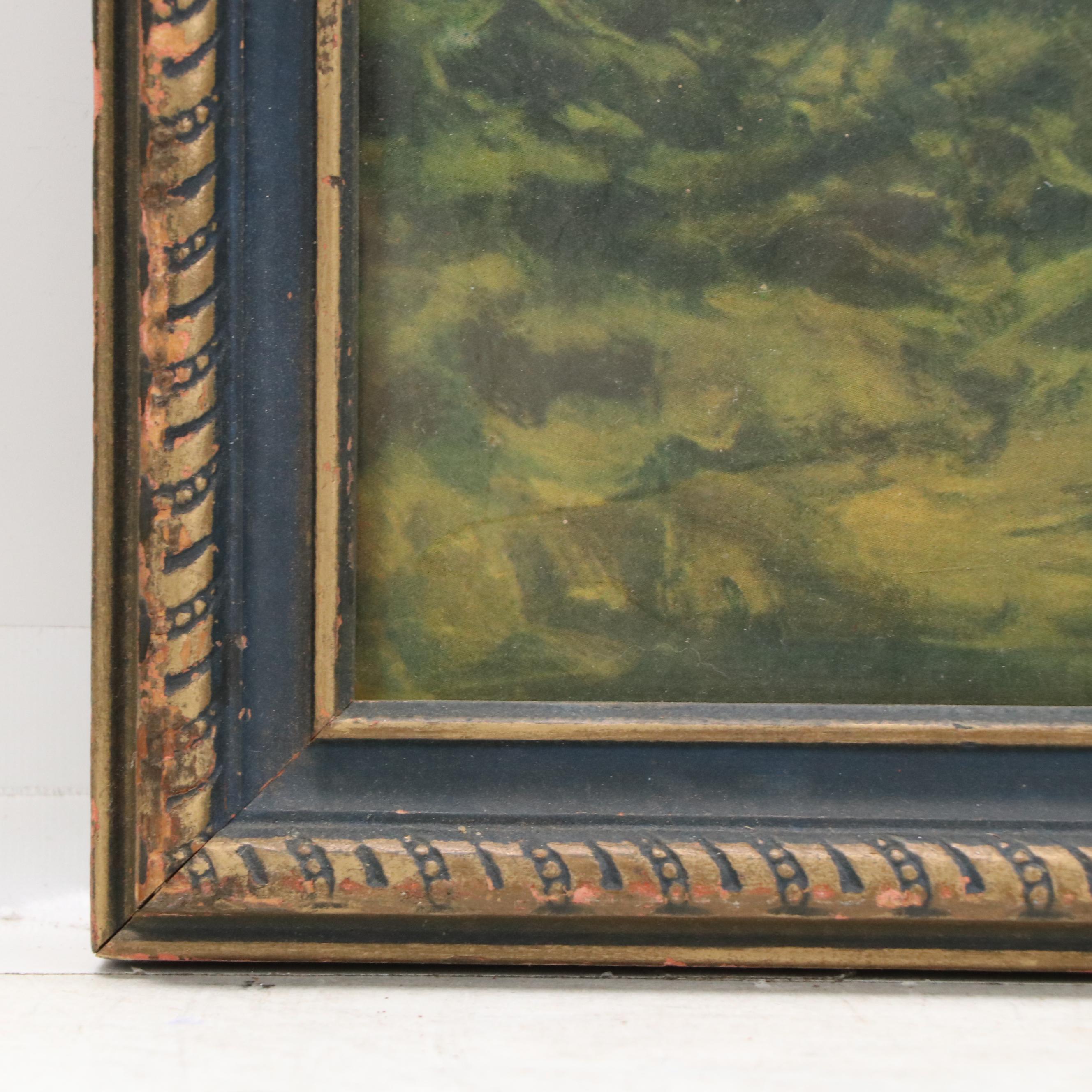 Offset Lithograph After Jean-François Millet "The Angelus," 20th Century