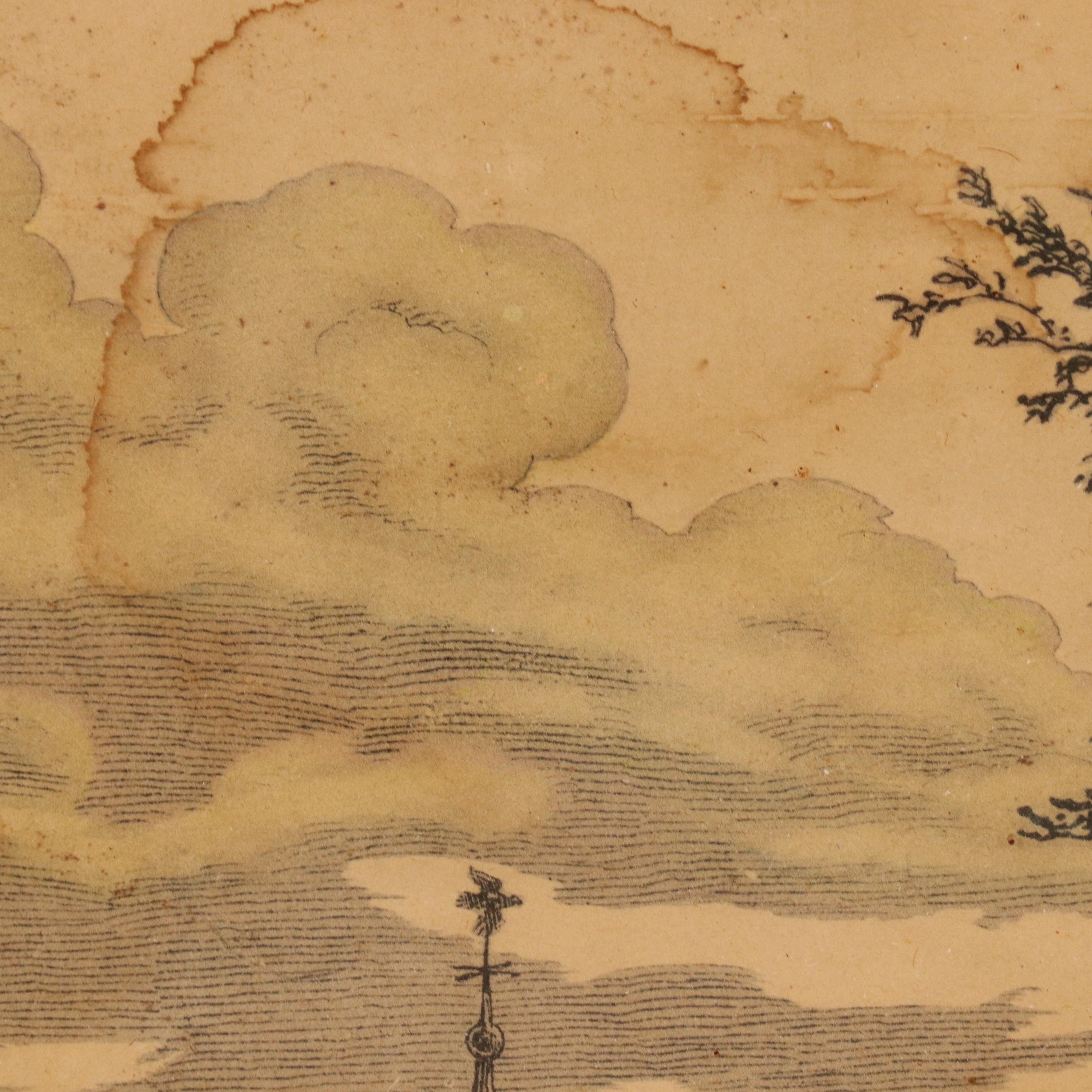 Collotype Reproduction "N.W. View of the Mansion of George Washington"