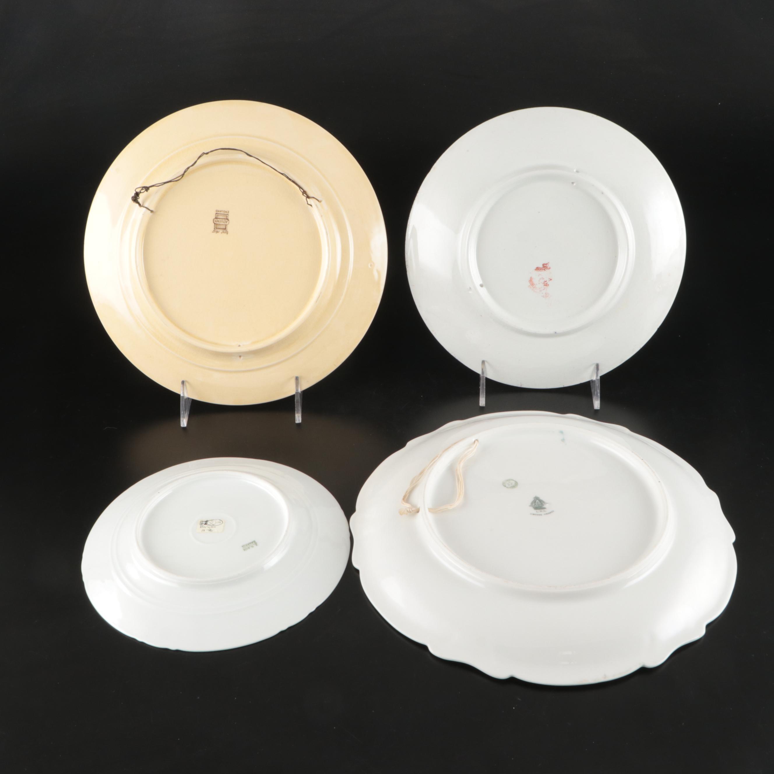 Adams "Cries of London" with Other European Porcelain Plates and Bowls