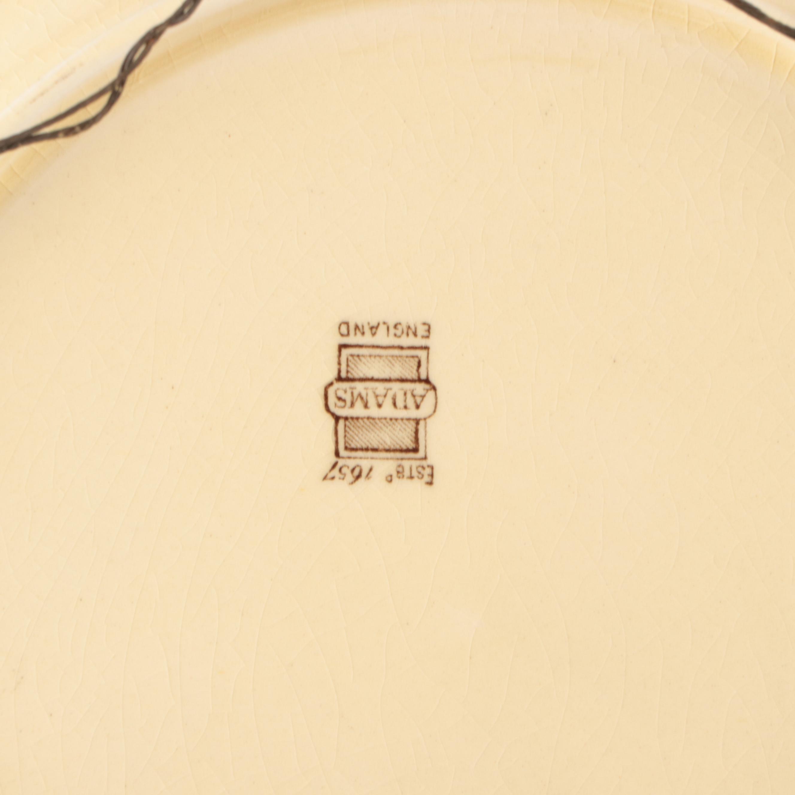 Adams "Cries of London" with Other European Porcelain Plates and Bowls