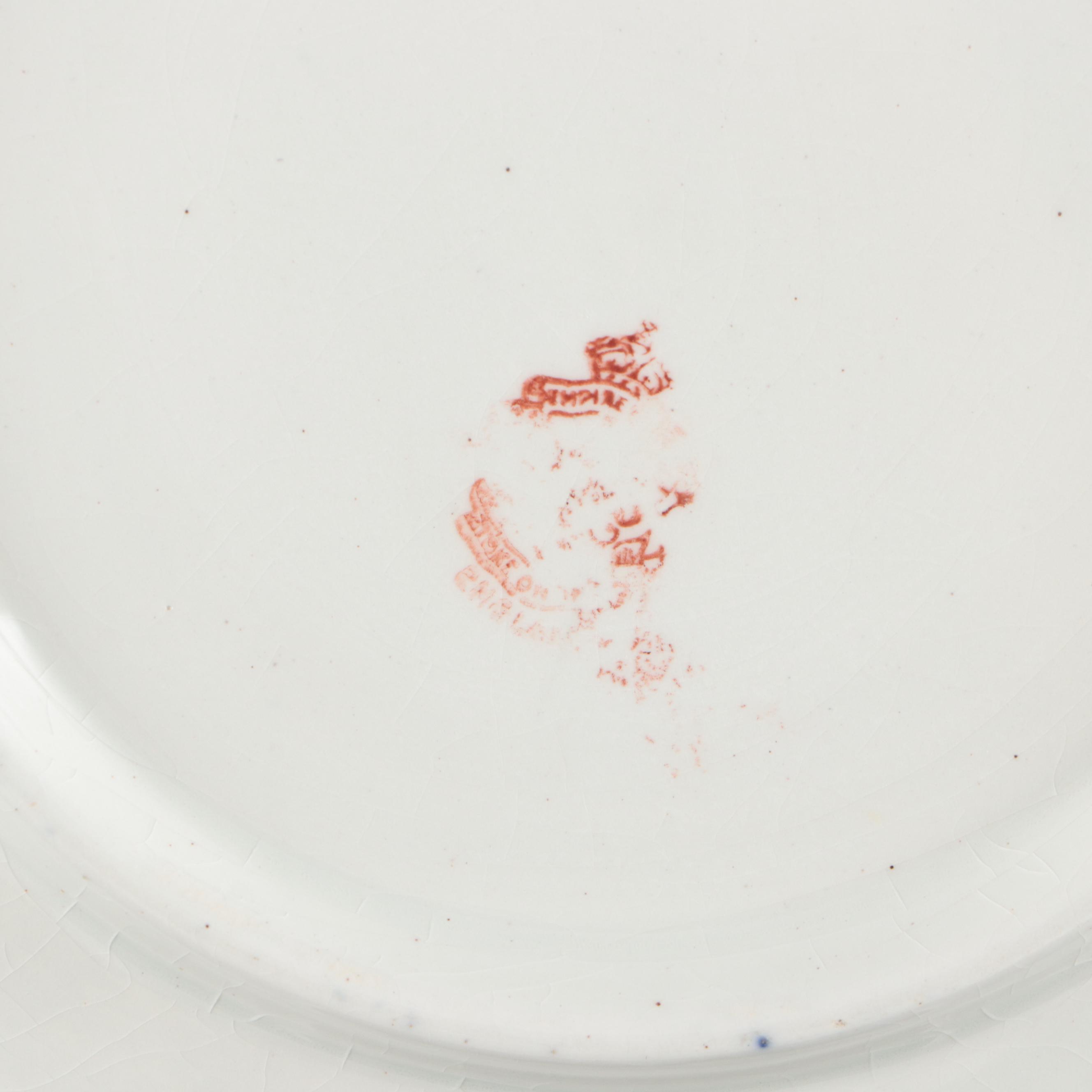 Adams "Cries of London" with Other European Porcelain Plates and Bowls