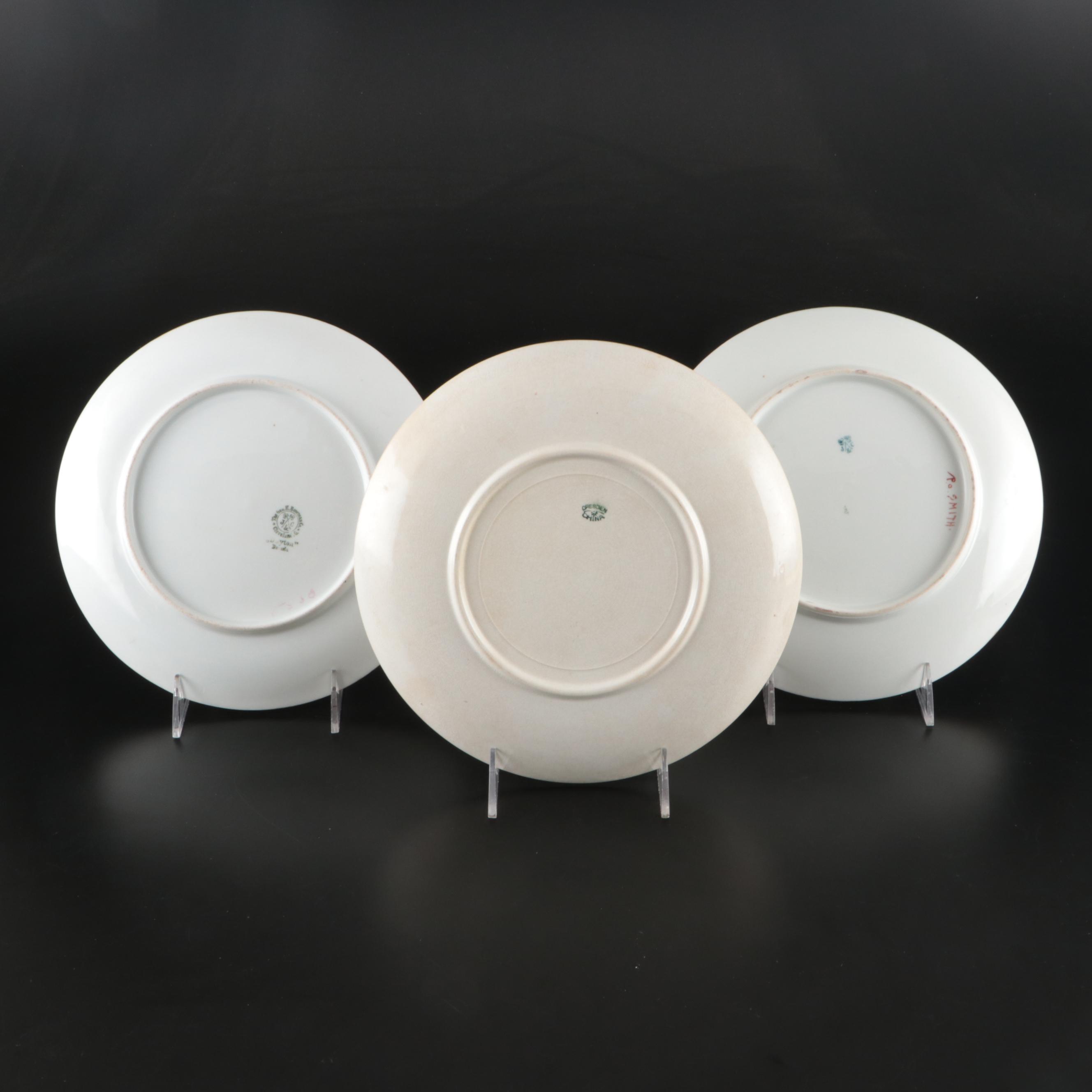 Adams "Cries of London" with Other European Porcelain Plates and Bowls