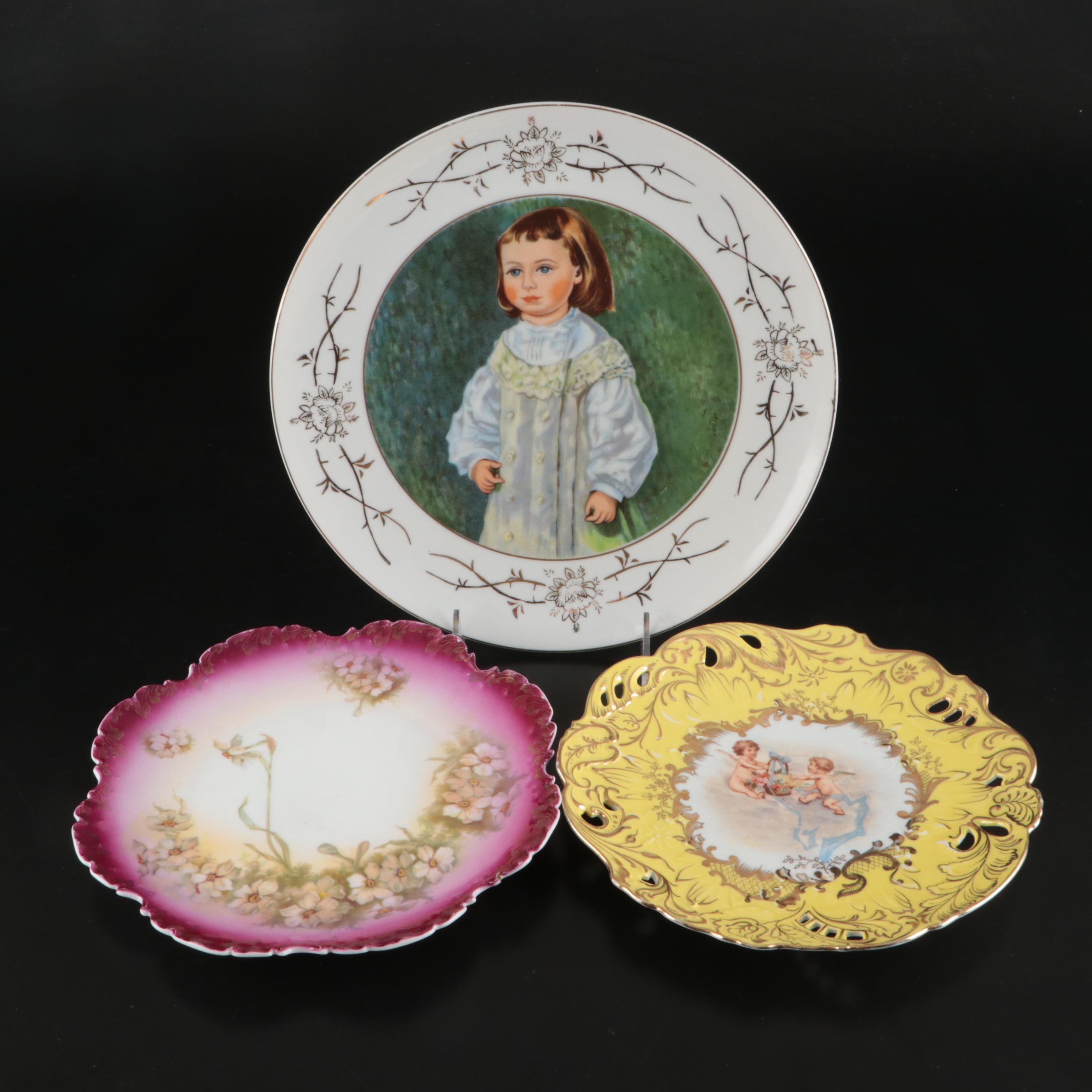 Adams "Cries of London" with Other European Porcelain Plates and Bowls
