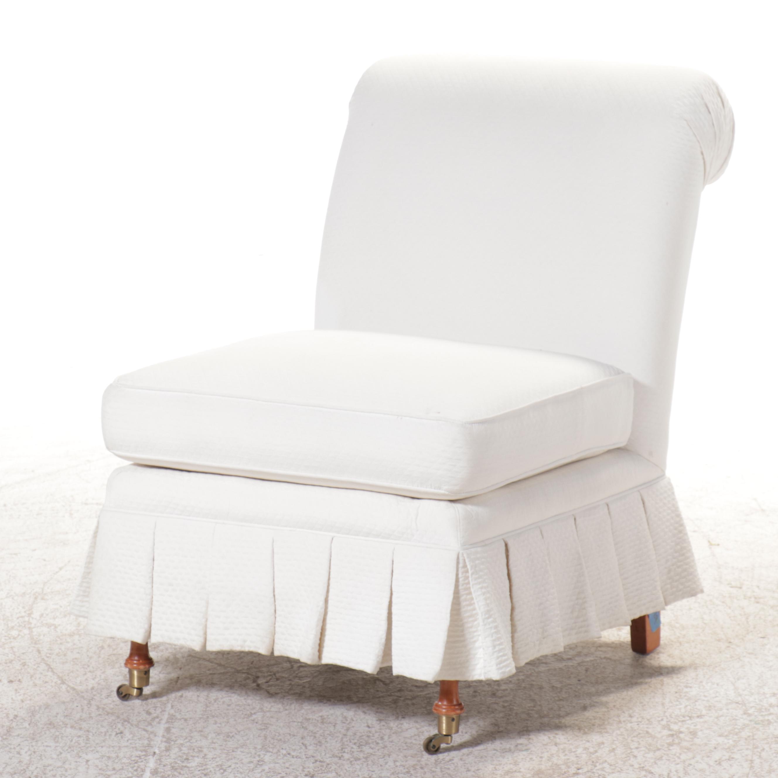 Pair of Pembrook Chair Corp. Slipper Chairs