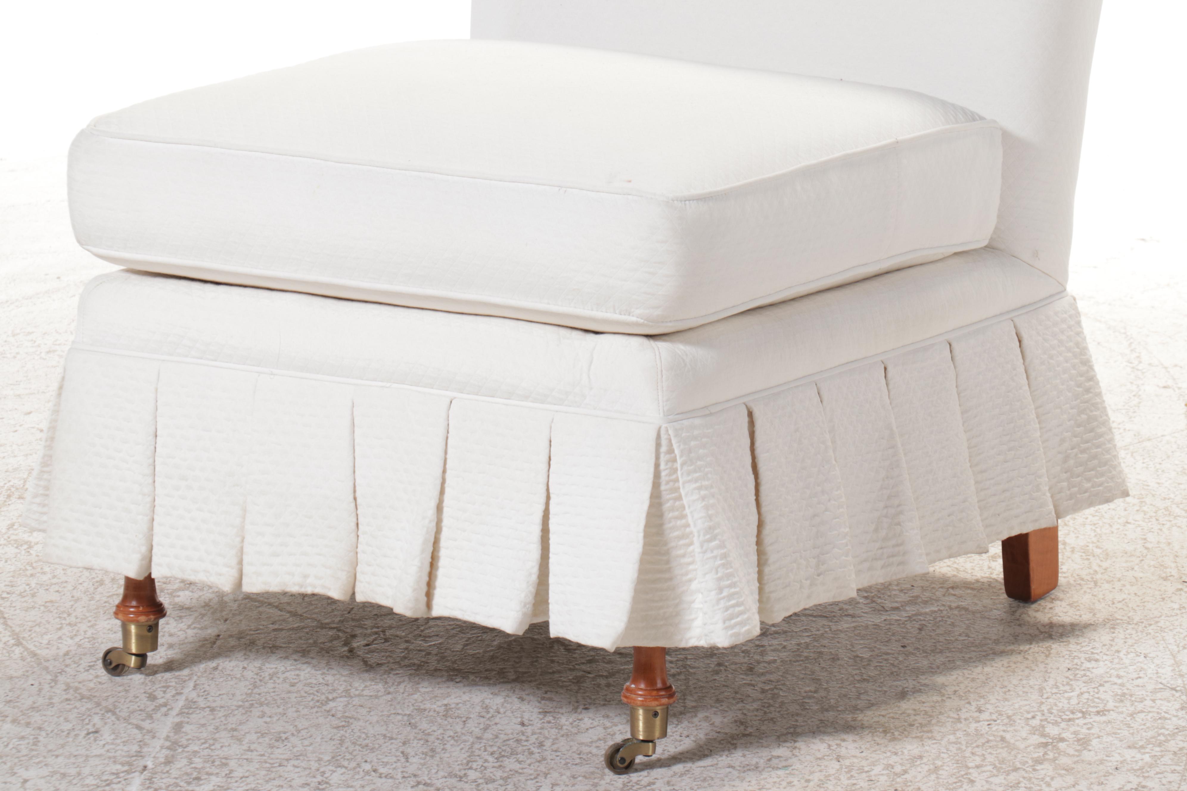 Pair of Pembrook Chair Corp. Slipper Chairs