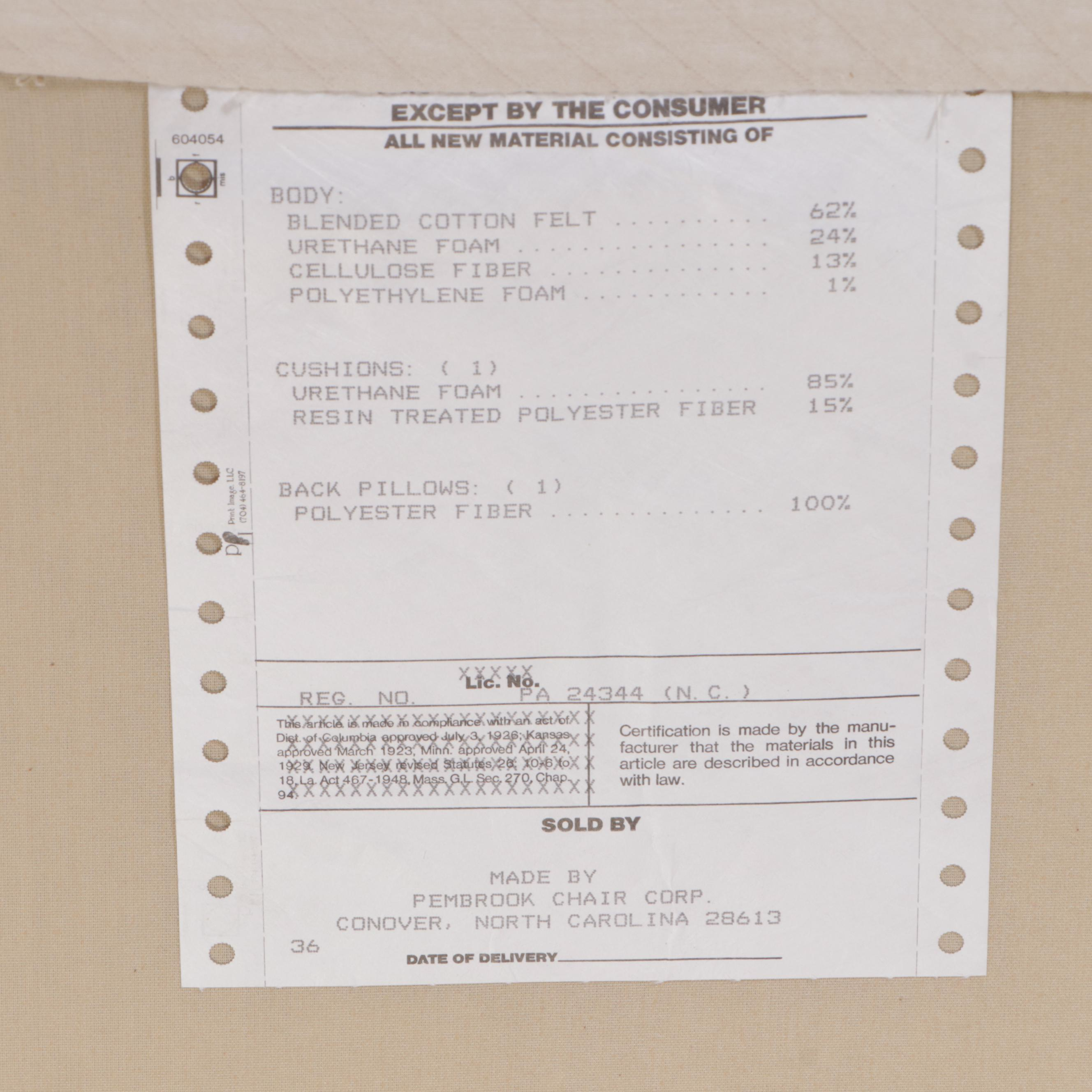 Pair of Pembrook Chair Corp. Slipper Chairs