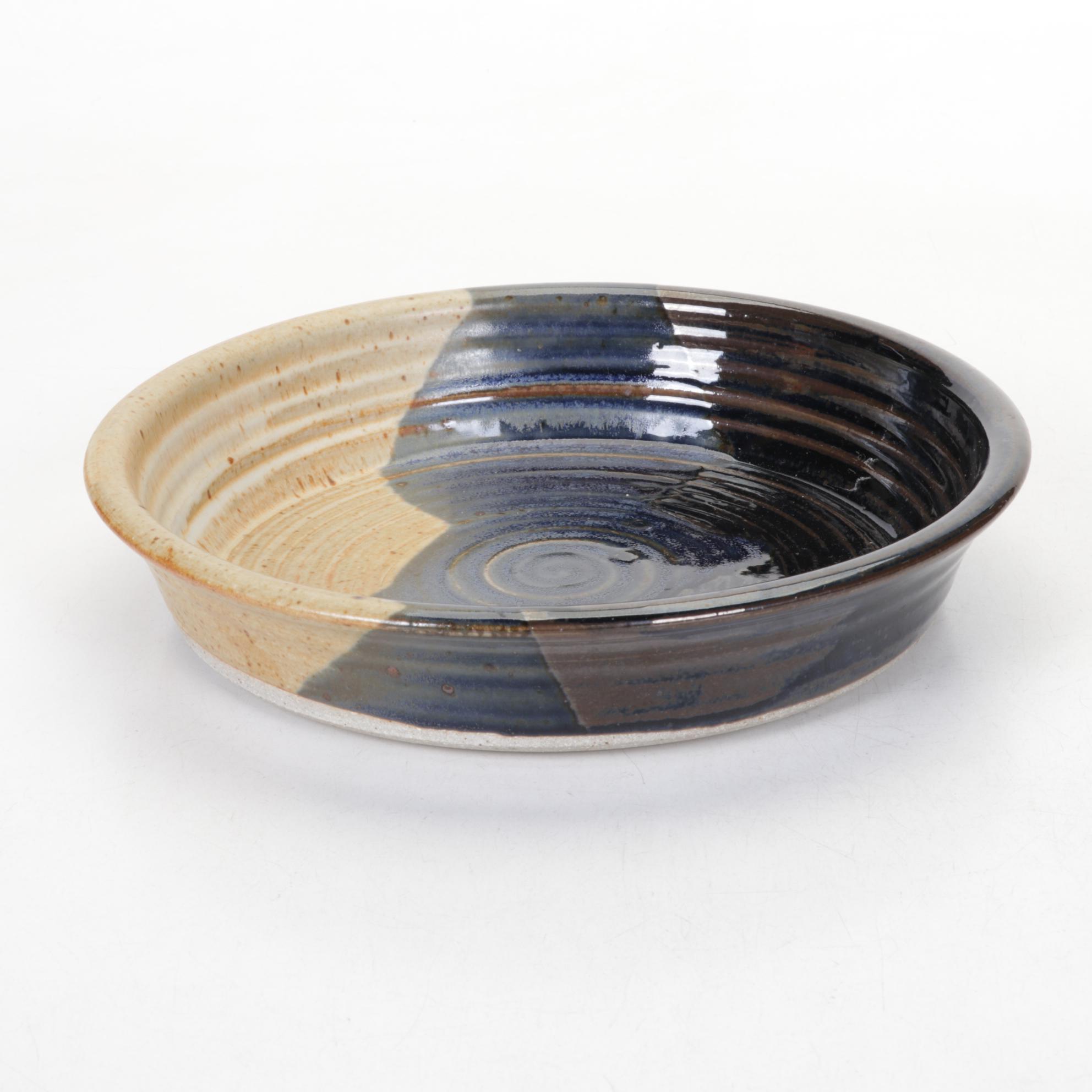 Dirtworks Wheel Thrown Round Pottery Dish with Two Pottery Bowls