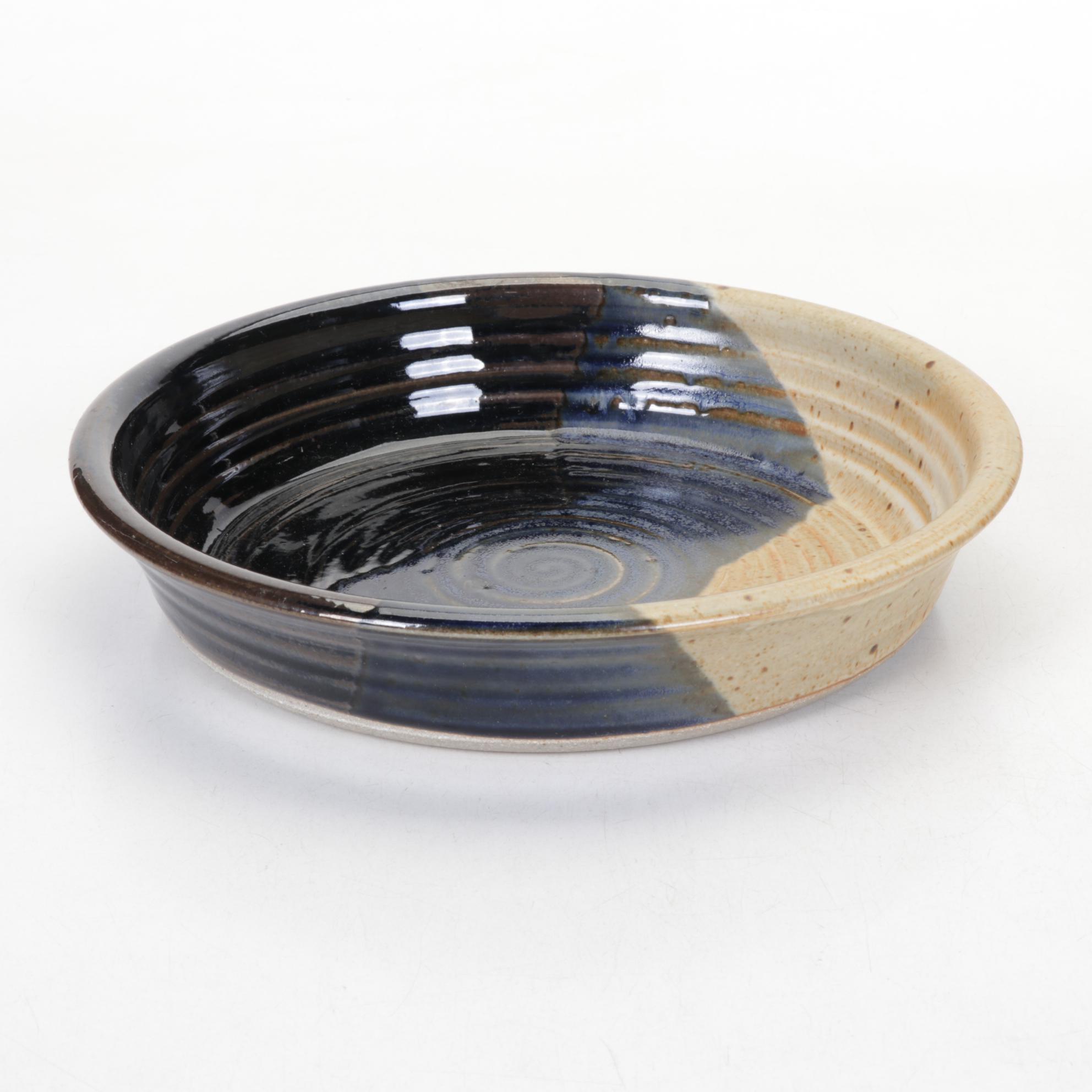 Dirtworks Wheel Thrown Round Pottery Dish with Two Pottery Bowls