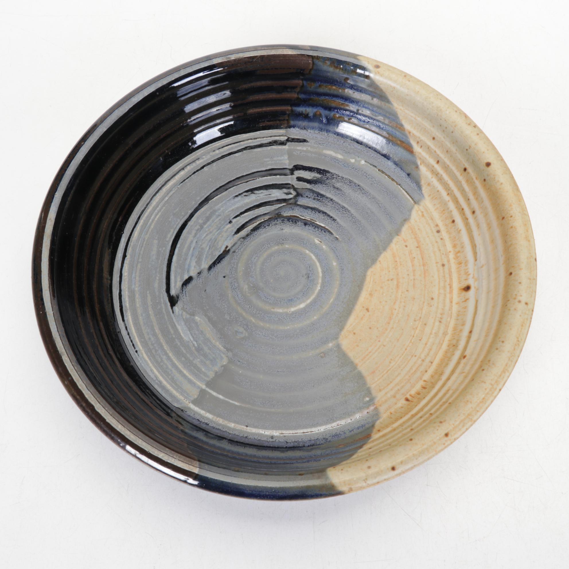 Dirtworks Wheel Thrown Round Pottery Dish with Two Pottery Bowls