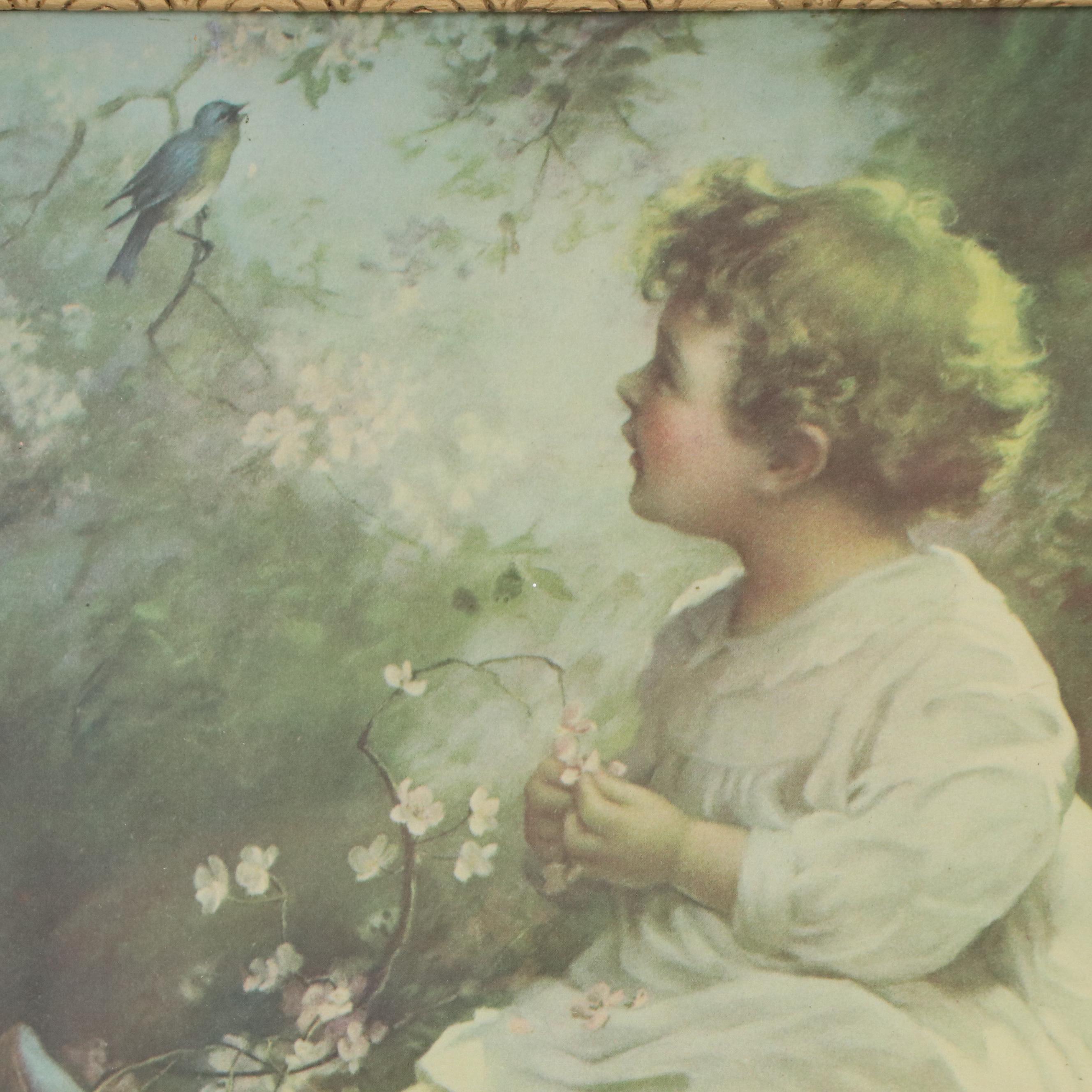 Offset Lithograph After Zula Kenyon "Song of the Bluebird," 20th Century