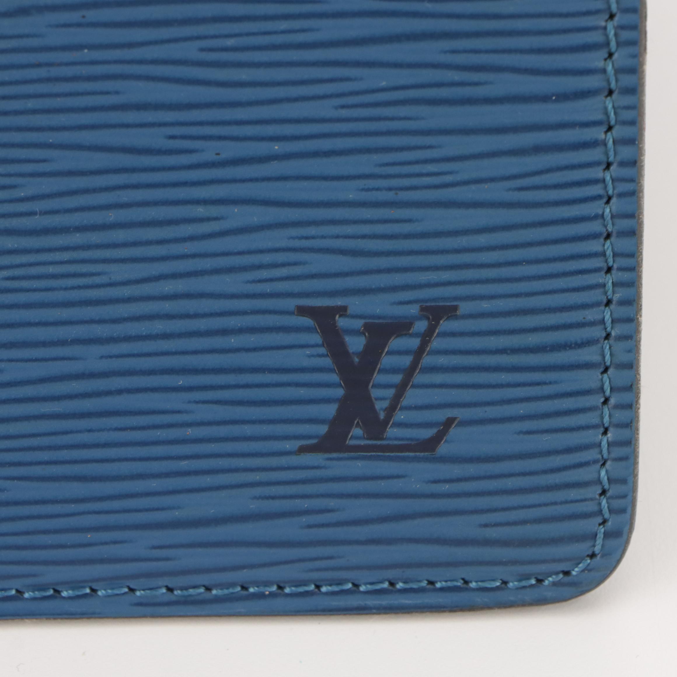 Louis Vuitton Riviera Handbag in Toledo Blue Epi and Smooth Leather