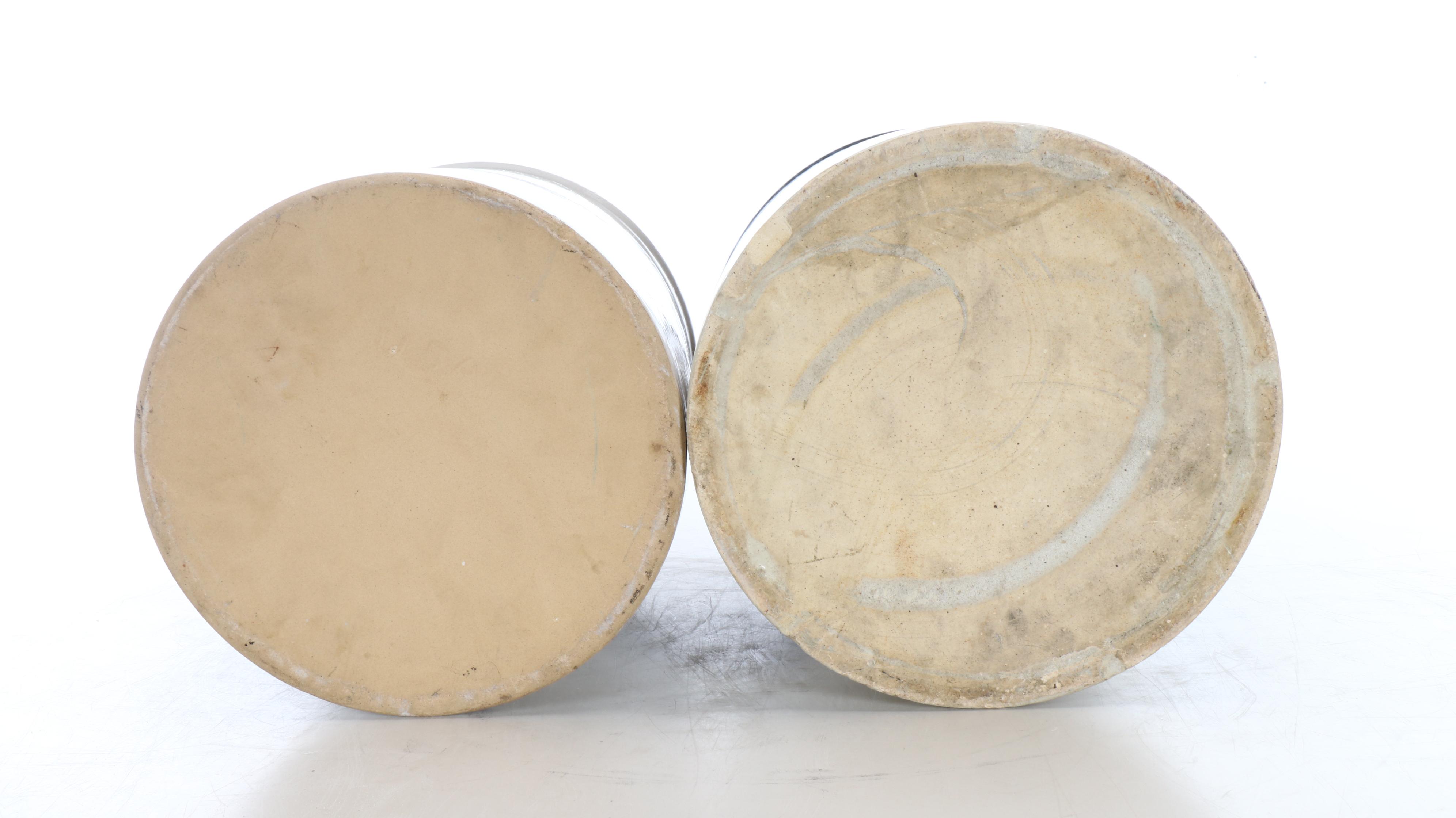 Robinson Ransbottom Crown with Other Two-Tone Five Gallon Stoneware Crocks