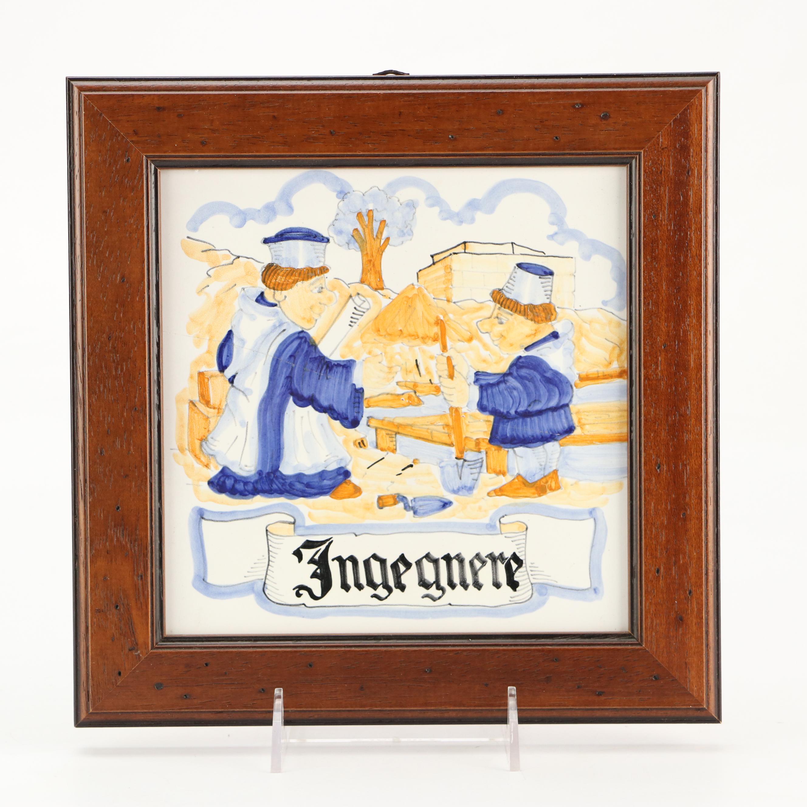 Italian Majolica Tradesmen Ceramics Tiles