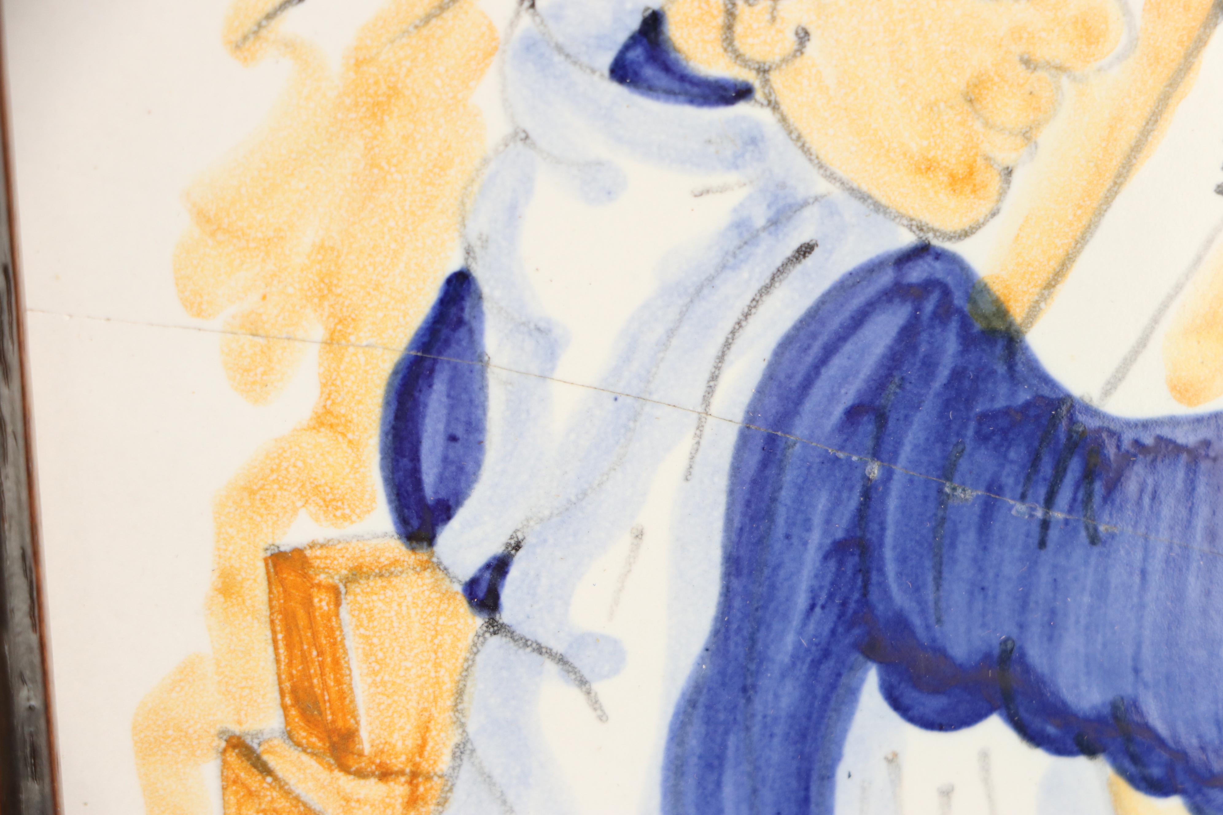 Italian Majolica Tradesmen Ceramics Tiles