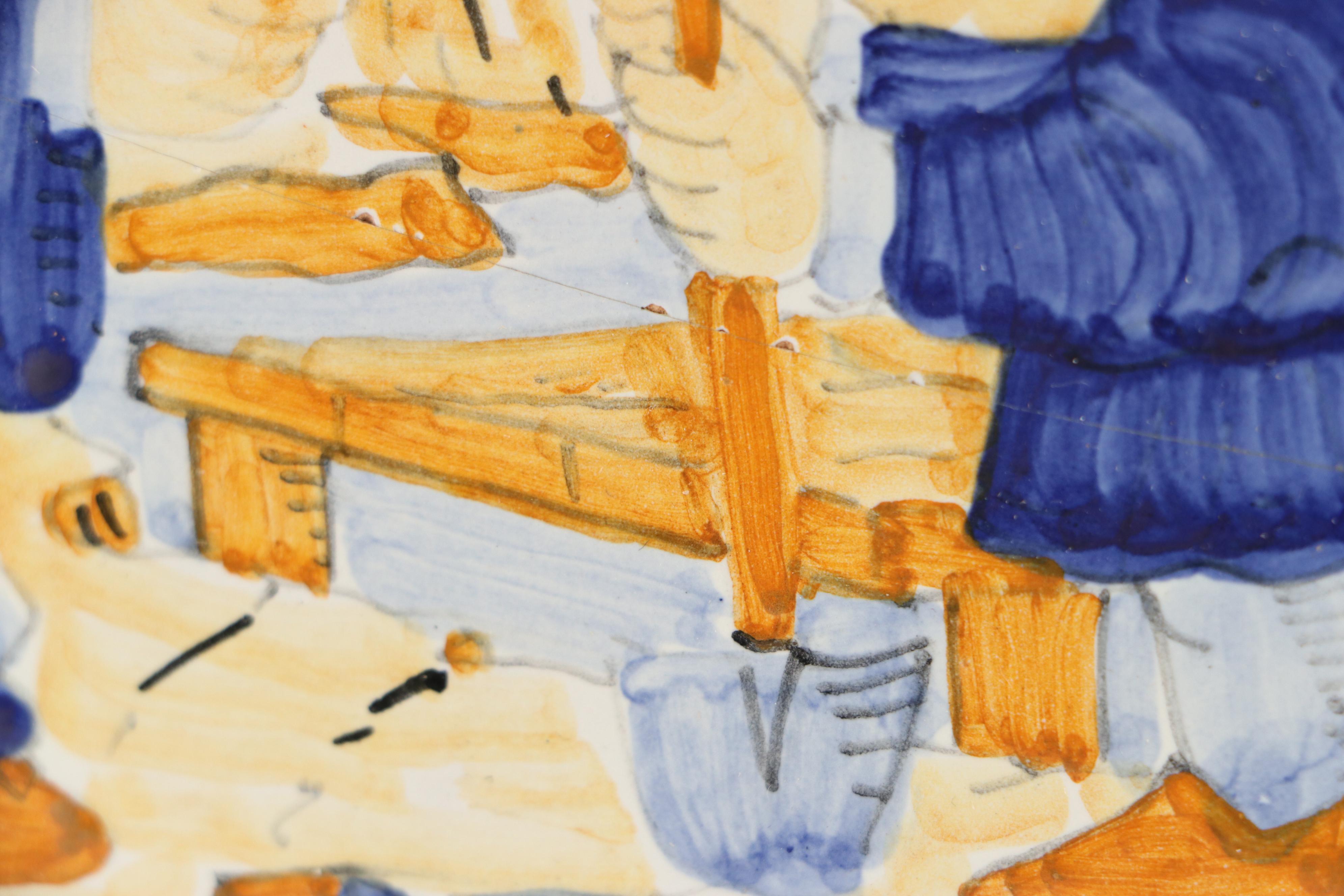 Italian Majolica Tradesmen Ceramics Tiles