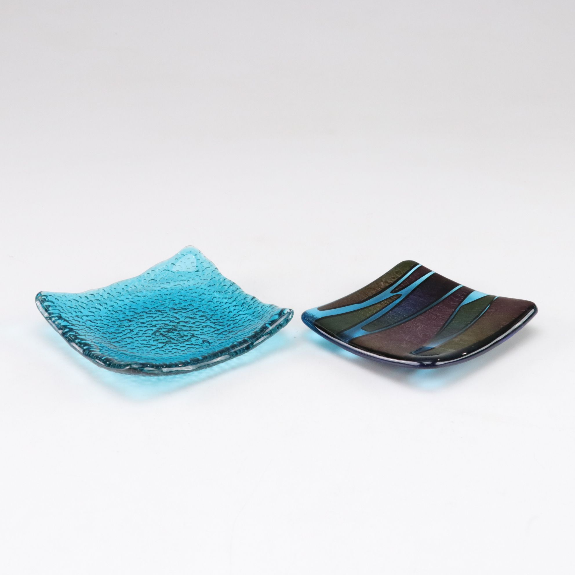 Art Glass Vases and Small  Plates, 21st Century