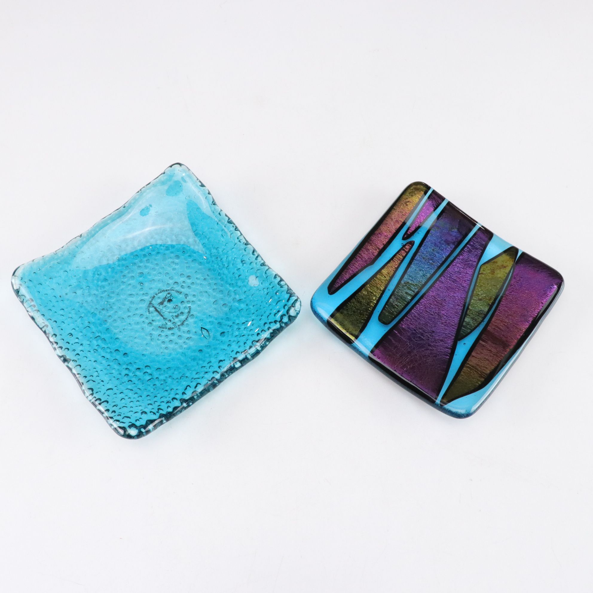 Art Glass Vases and Small  Plates, 21st Century