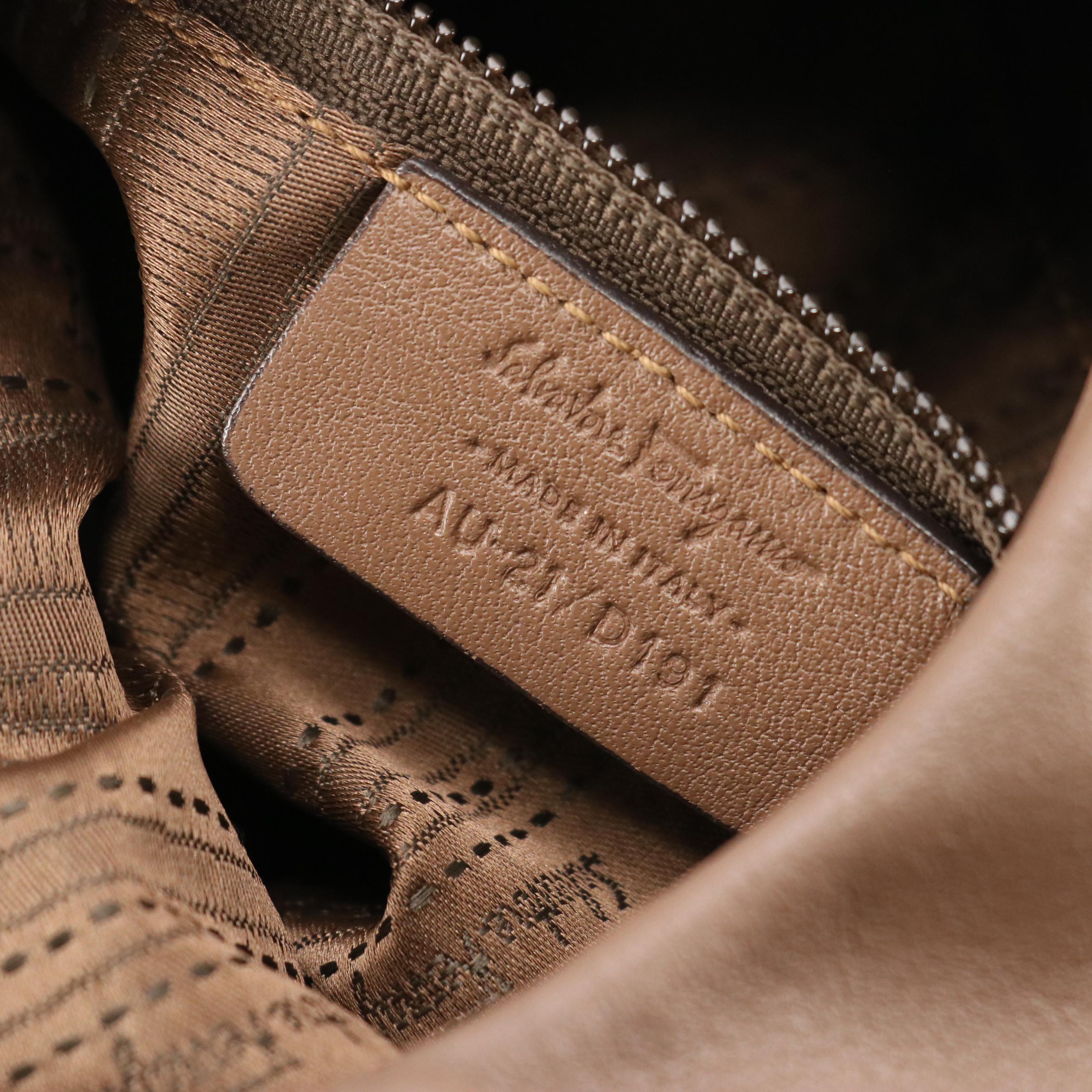 Salvatore Ferragamo Vara Bow Accented Hobo Bag in Mocha Brown Calfskin Leather