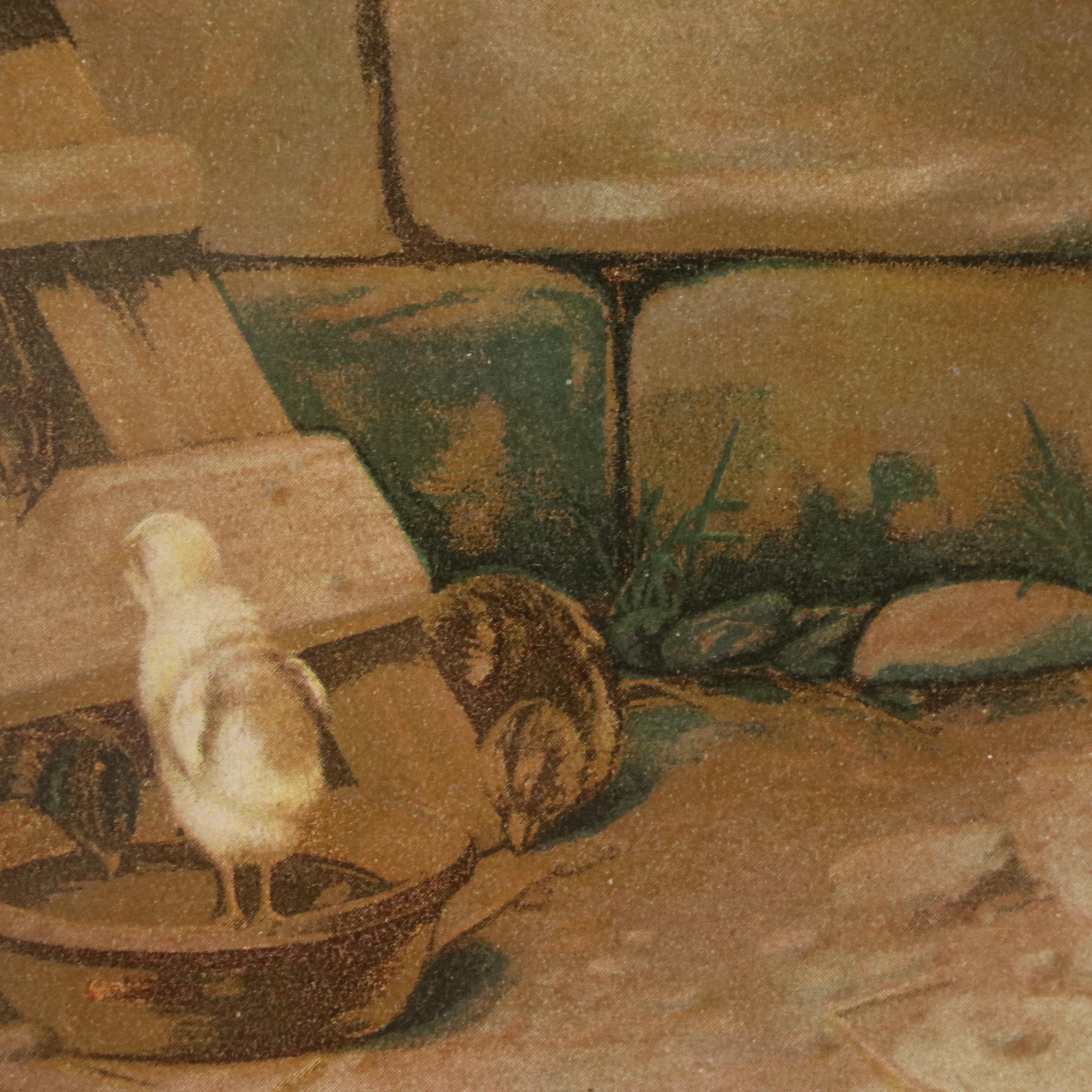 After William Henry Trood Letterpress Halftone "Meal Time"