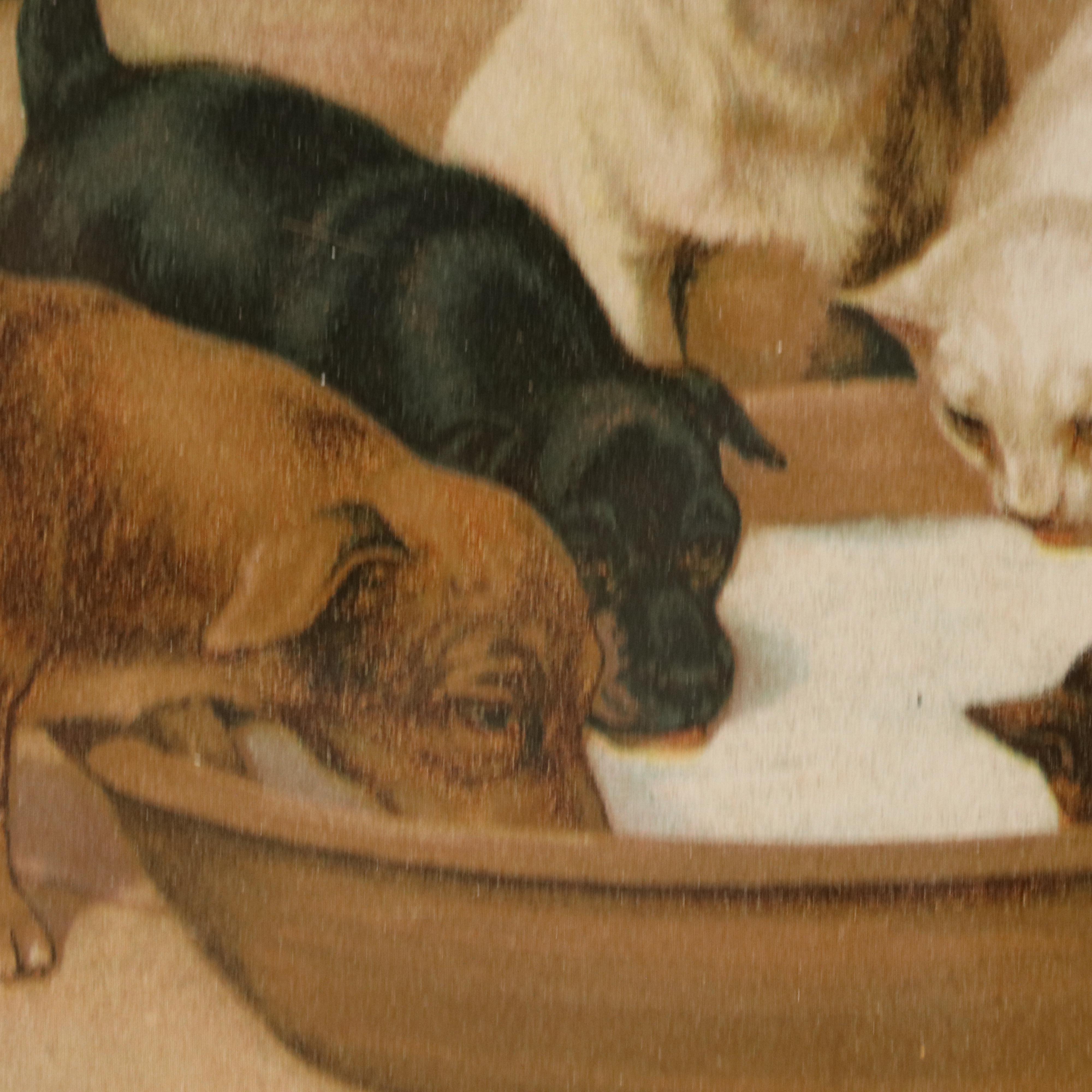 After William Henry Trood Letterpress Halftone "Meal Time"