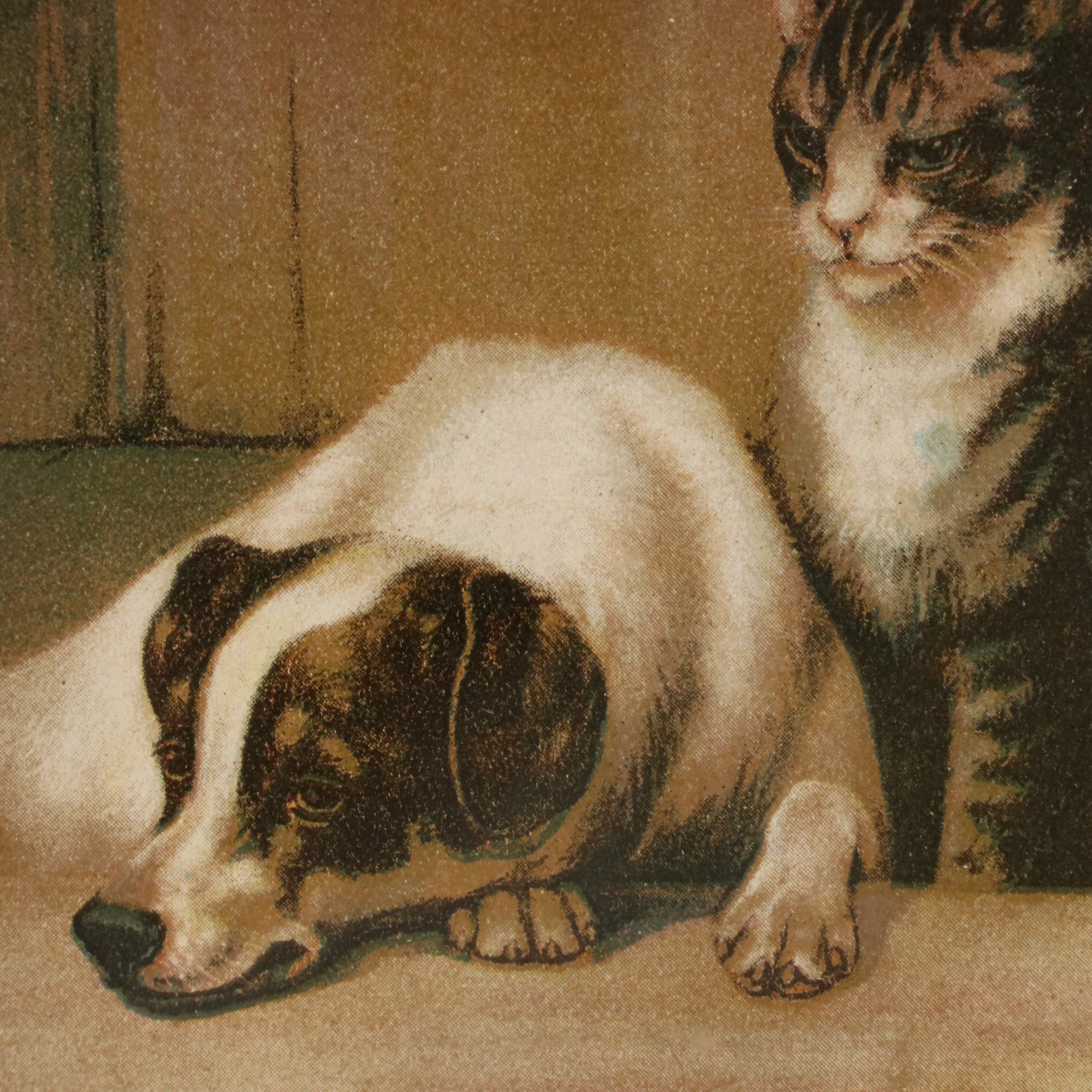 After William Henry Trood Letterpress Halftone "Meal Time"