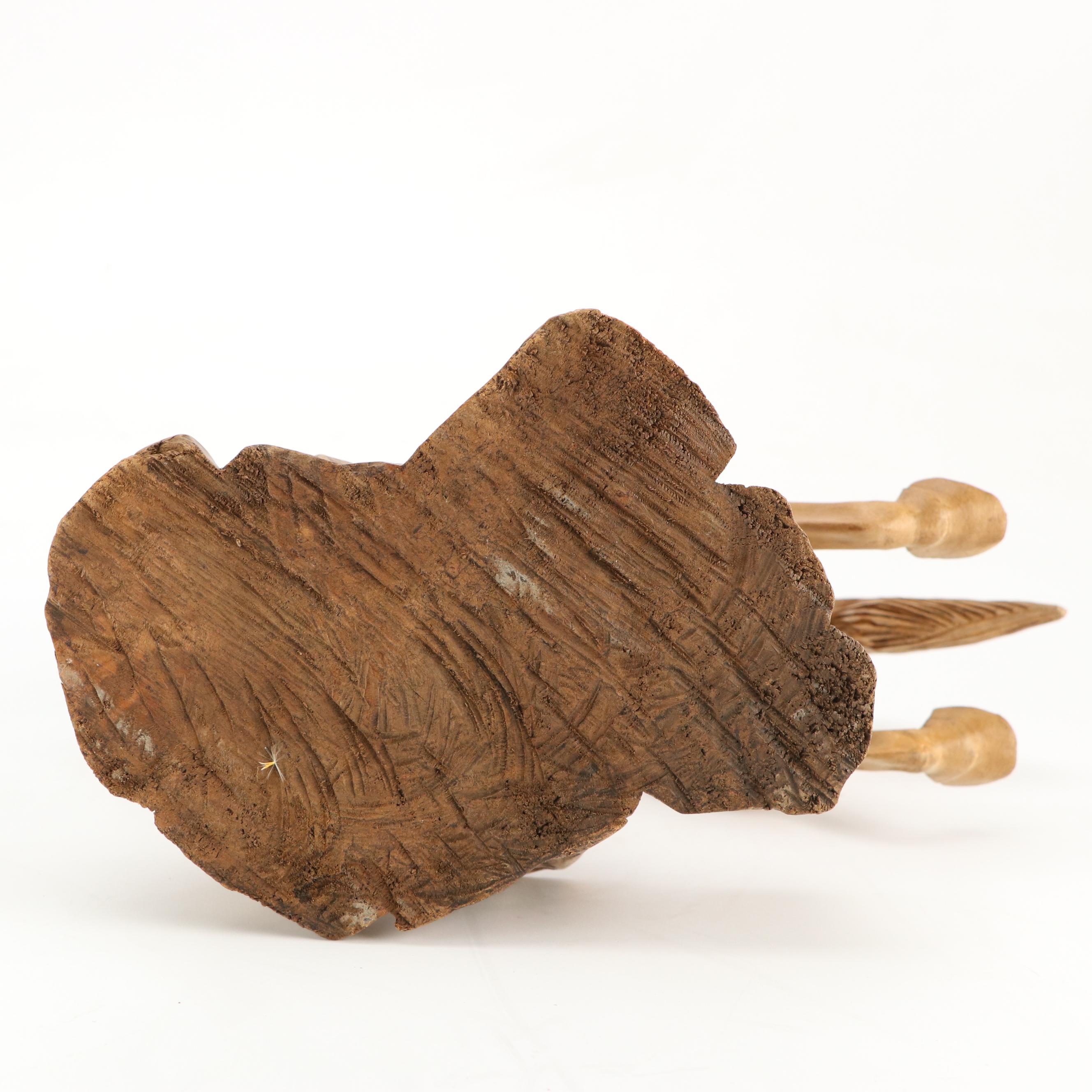 Carved Wood Carousel Horse Sculpture