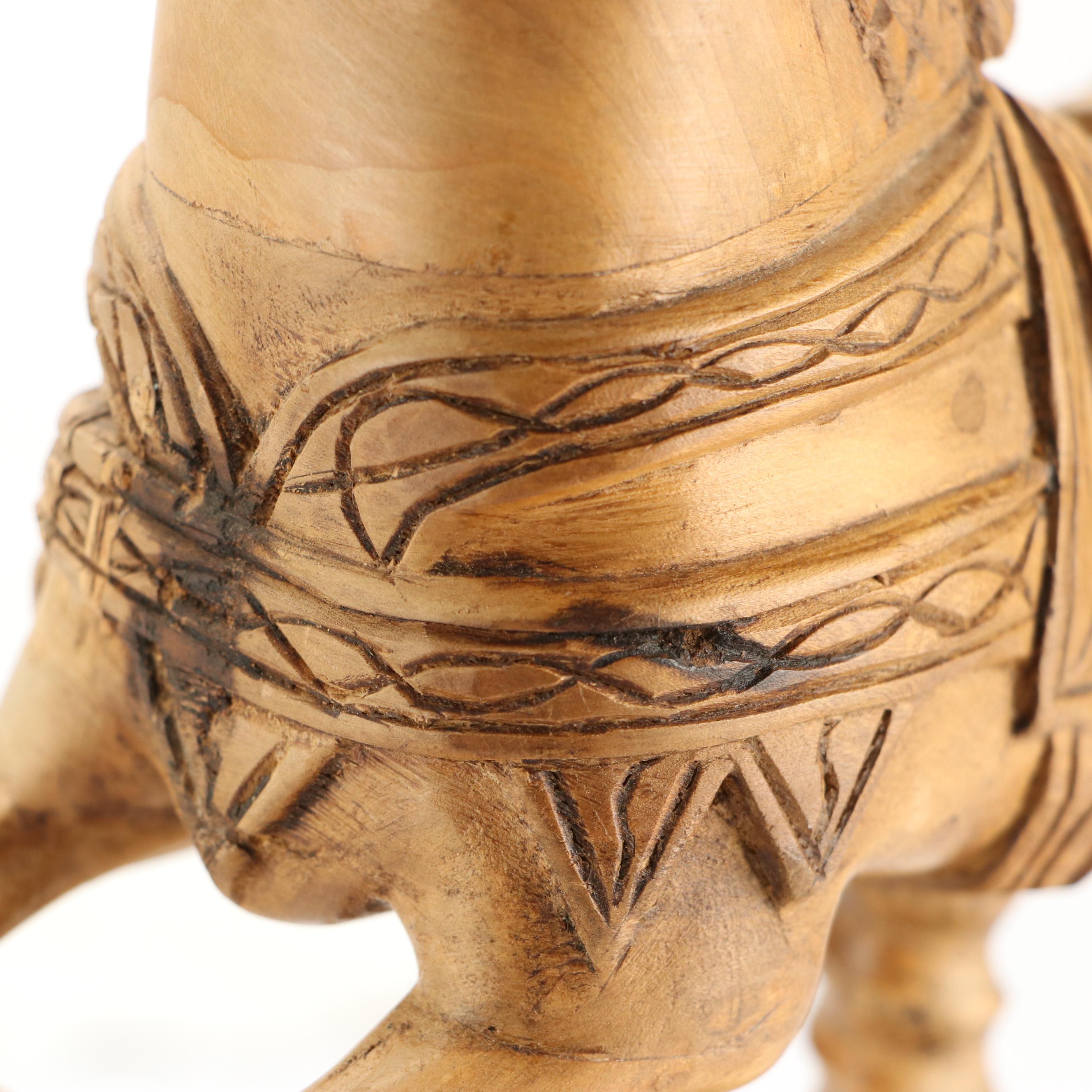 Carved Wood Carousel Horse Sculpture