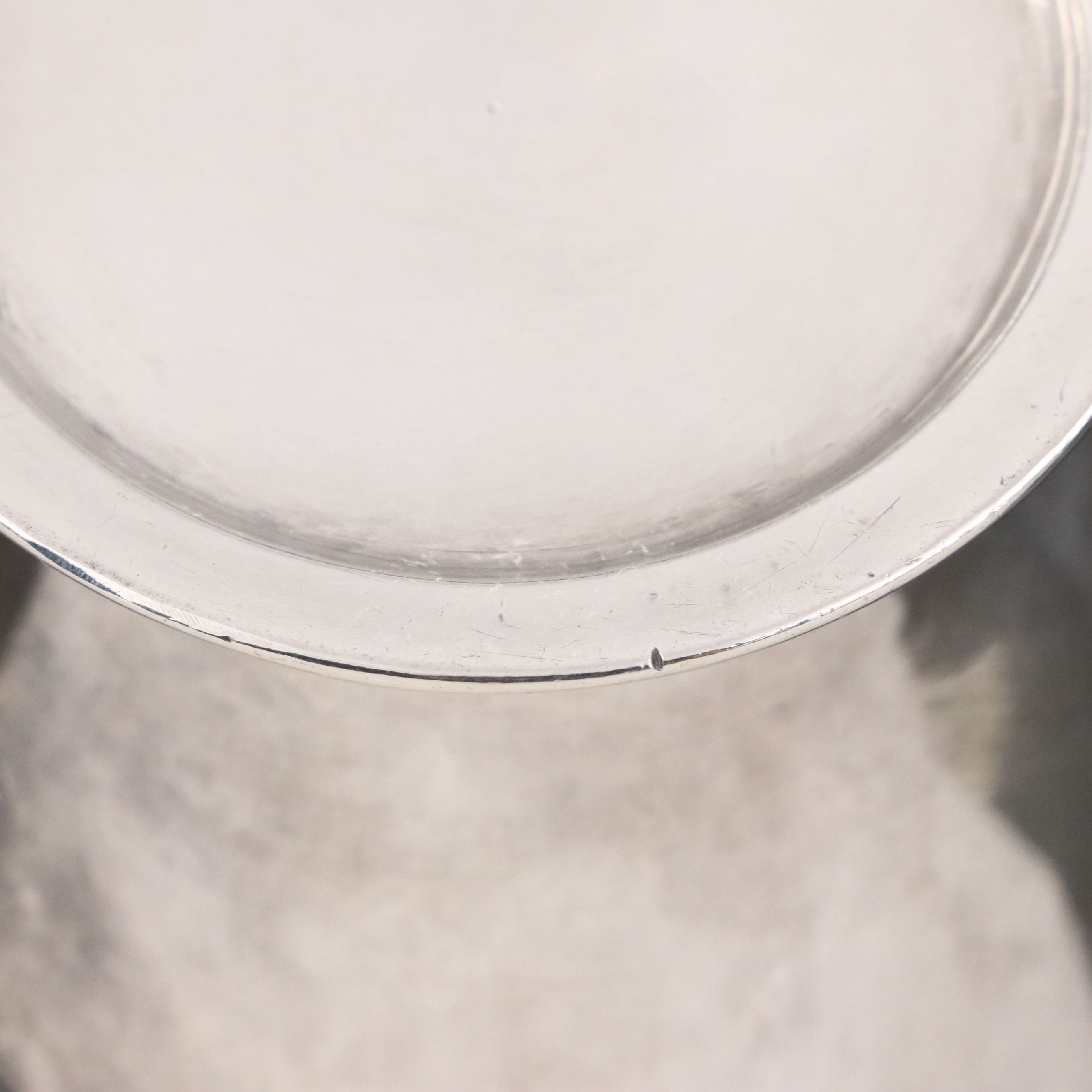 Japanese Wisteria Branch Sterling Silver Tea Caddy