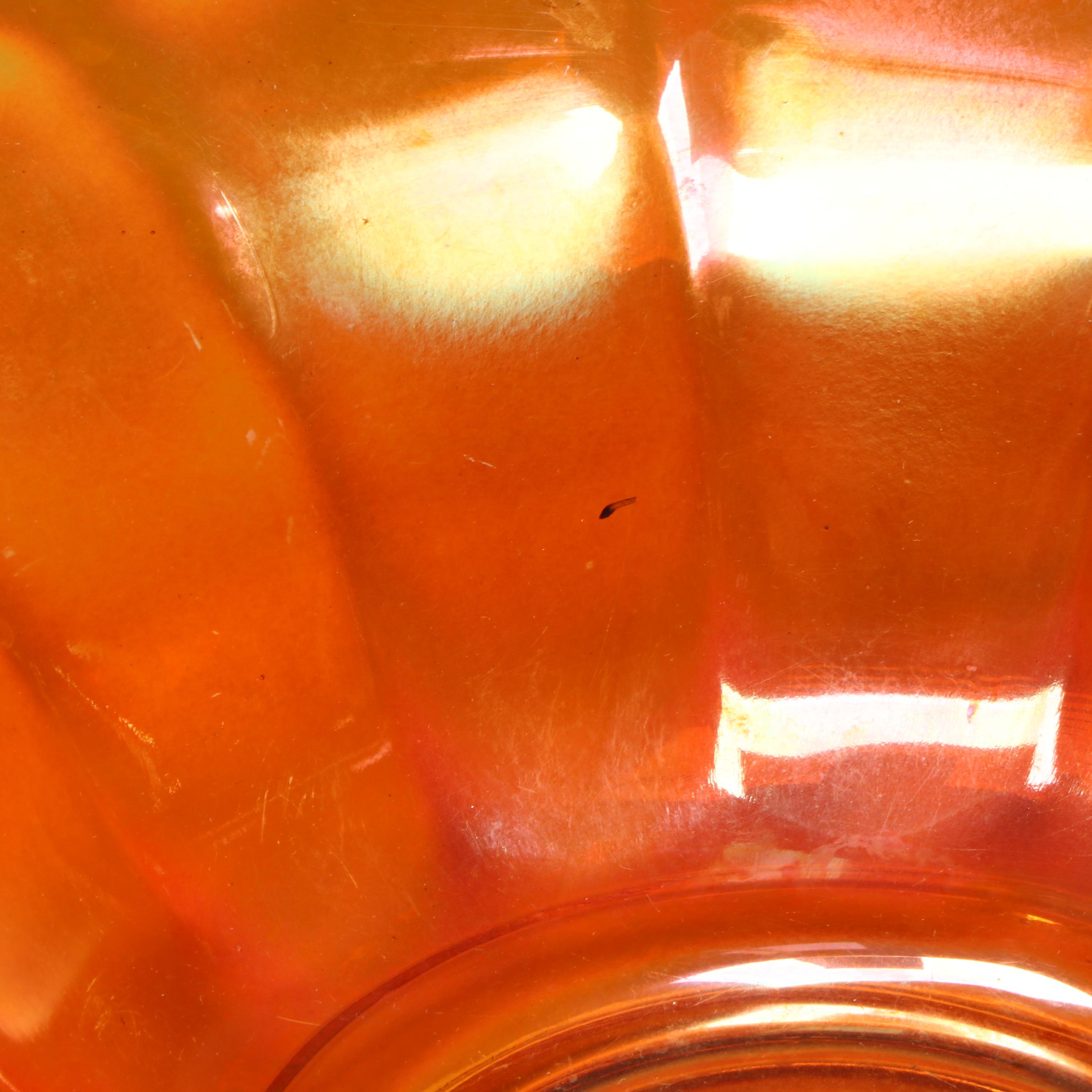 Fenton with Other Marigold Carnival Glass Bowls