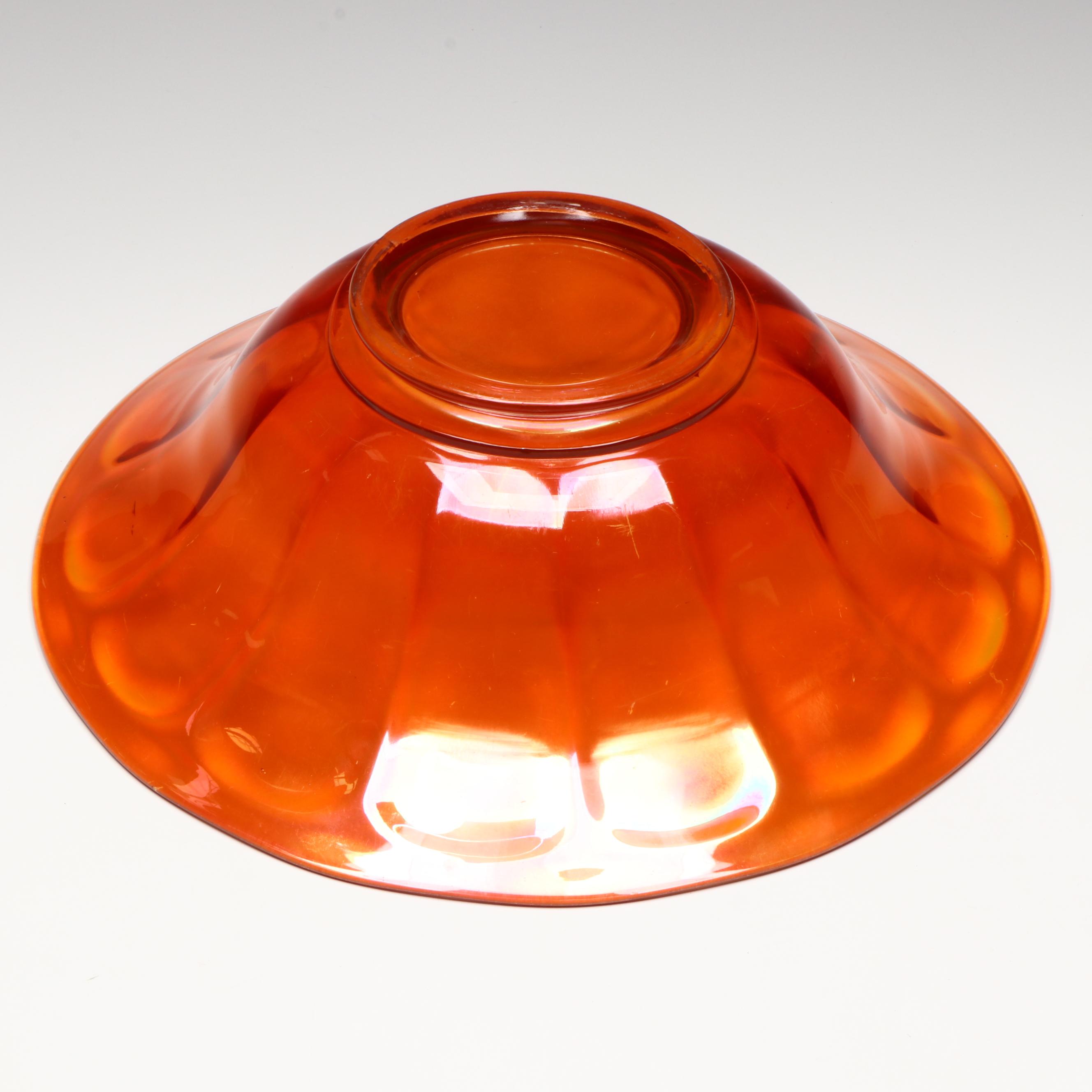 Fenton with Other Marigold Carnival Glass Bowls