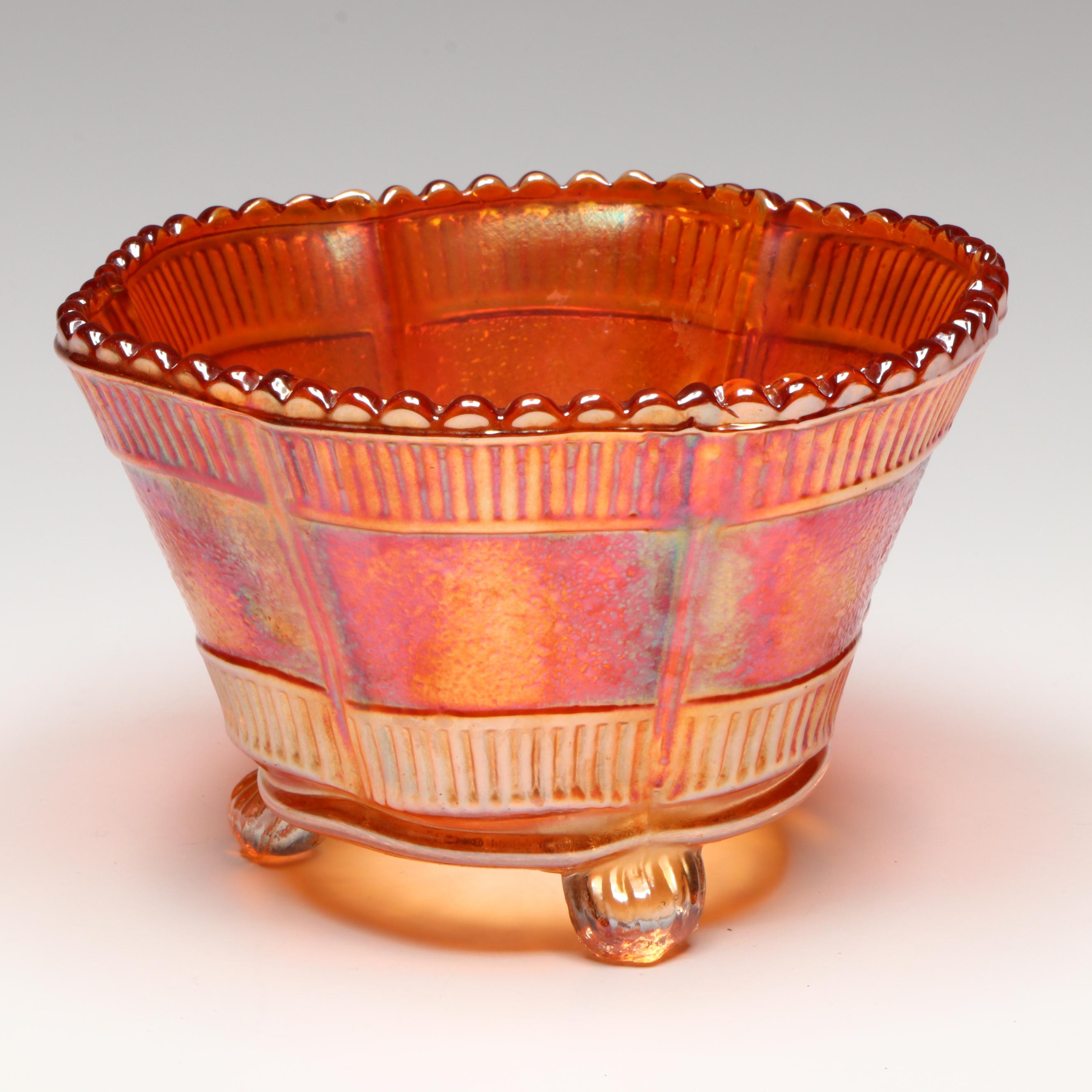 Fenton with Other Marigold Carnival Glass Bowls