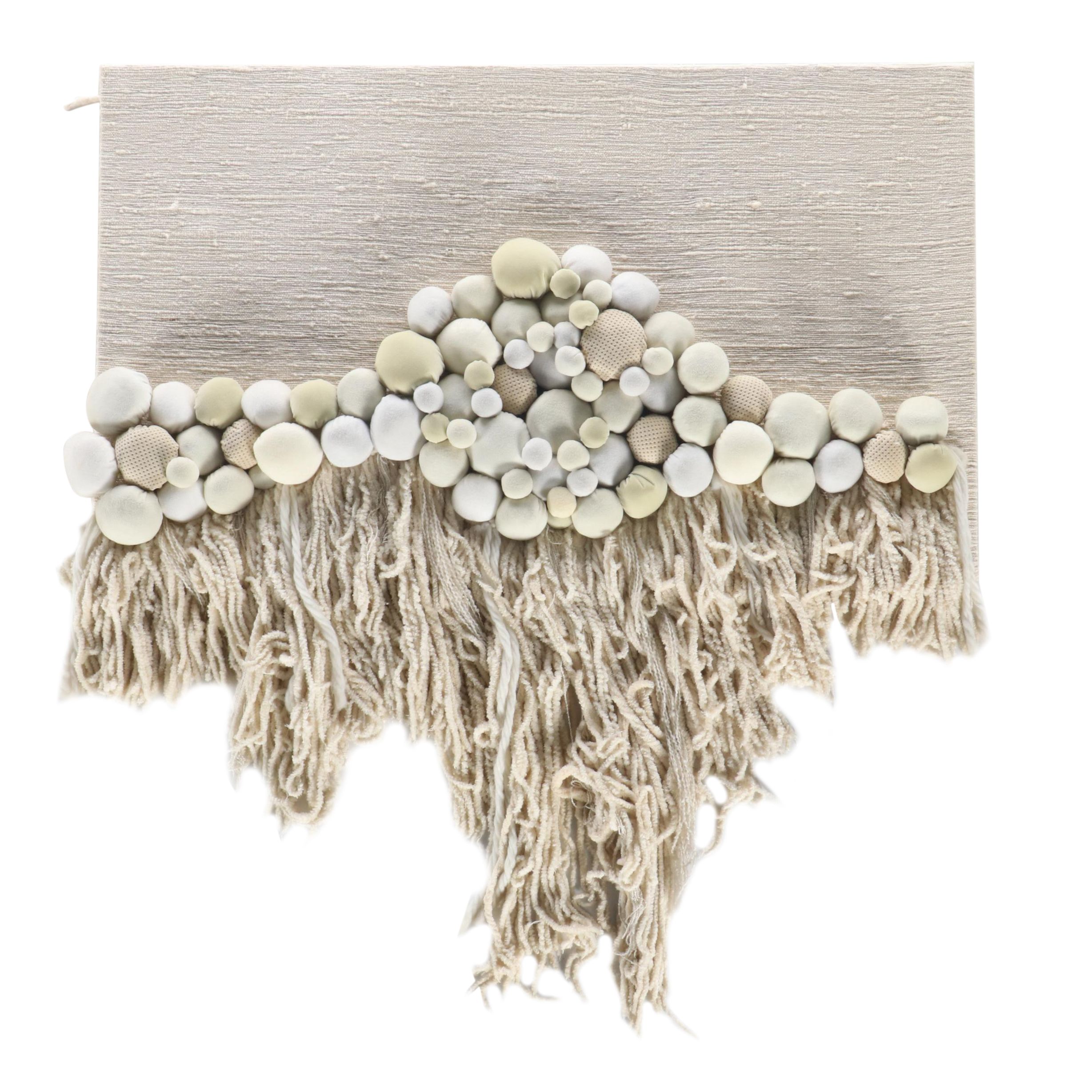 Handwoven and Hand-Spun Fiber Art with Chenille, Wool, Cotton & Fleece