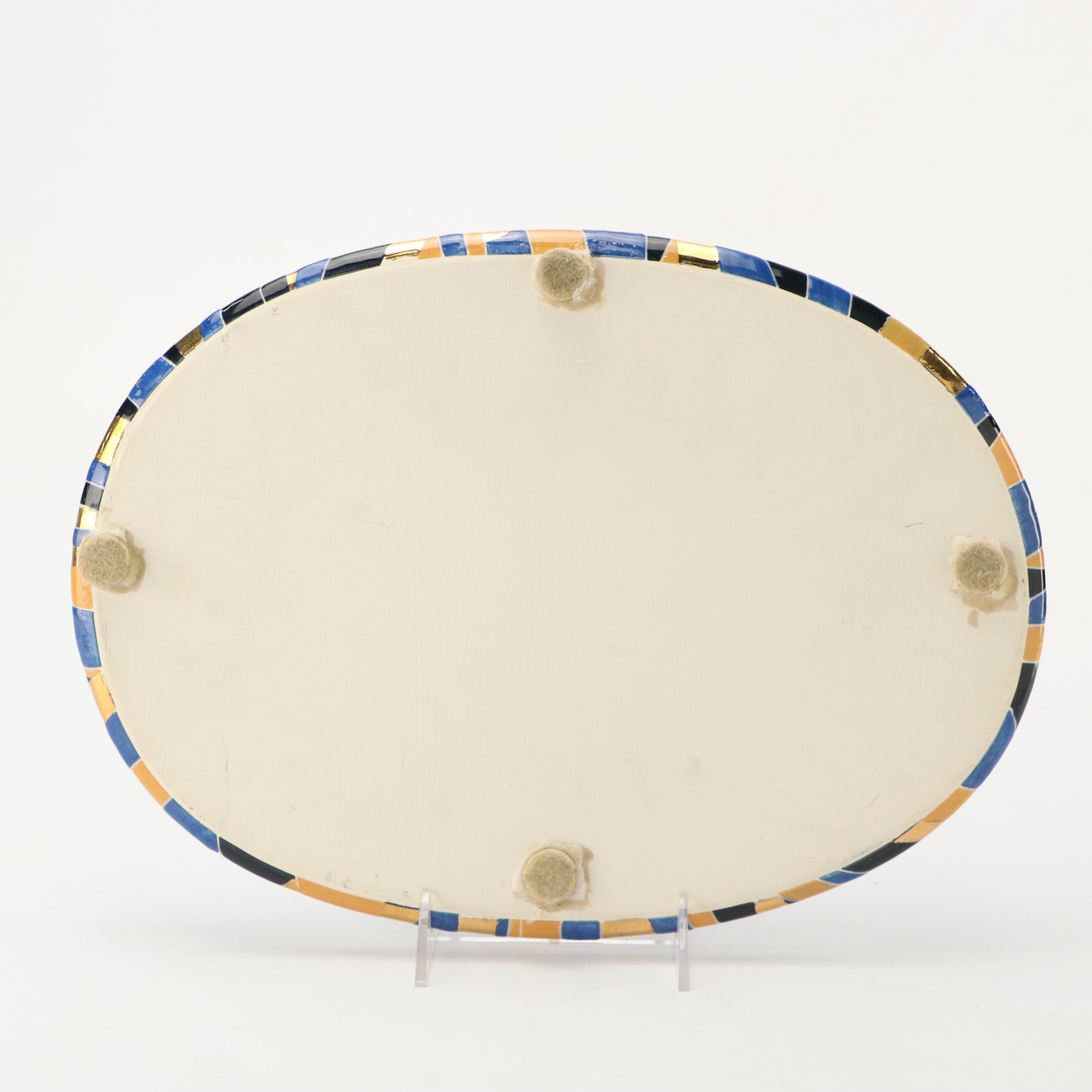 Joan Takayama-Ogana Striped Ceramic Tea Set, 1990